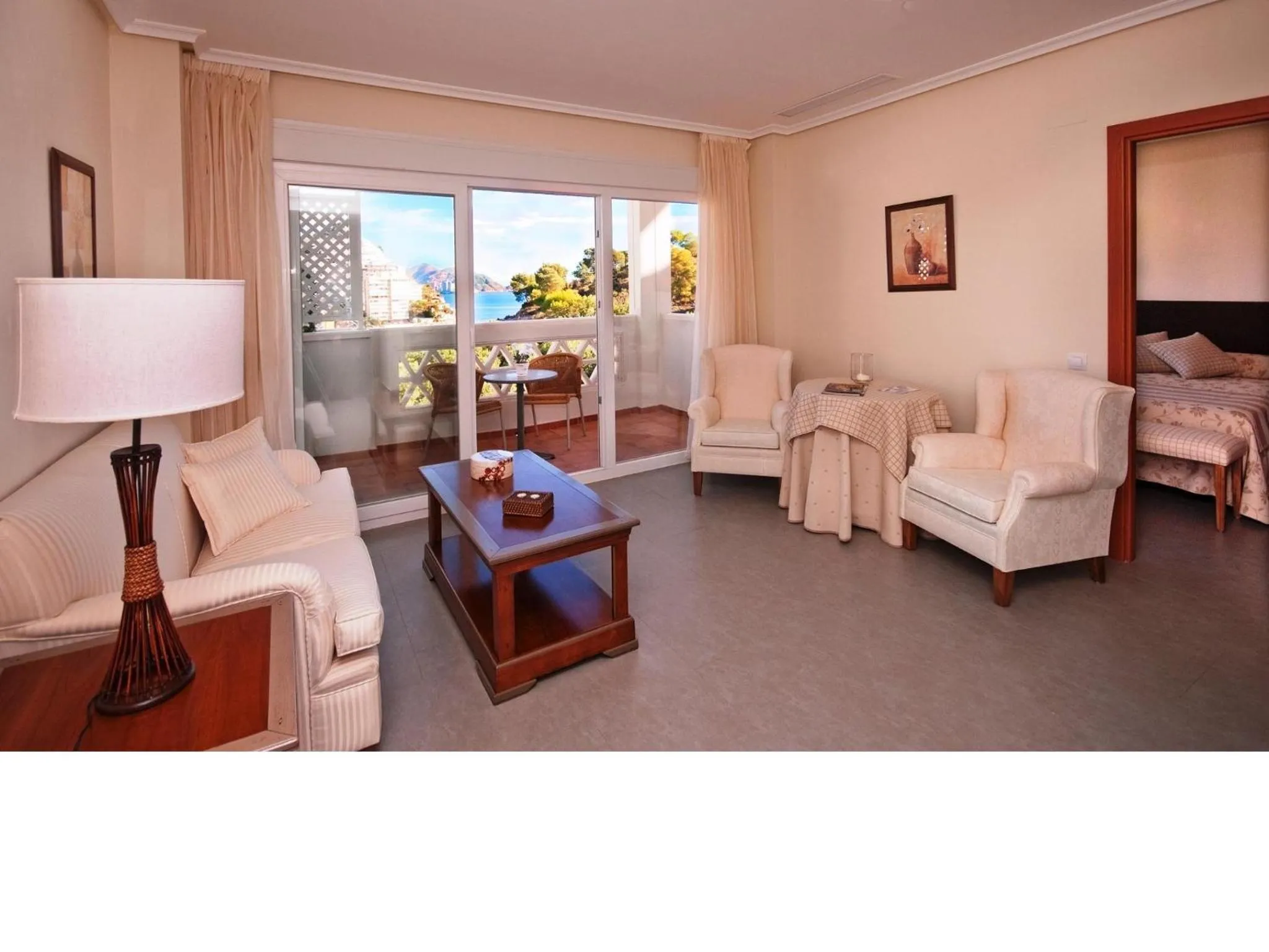 Seating area in Ballesol Costablanca Senior Resort mayores de 55 años