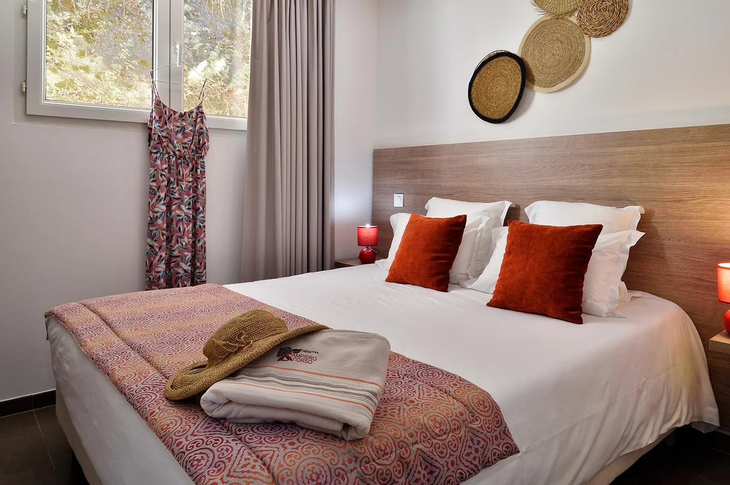 Bed in Hôtel Sampiero