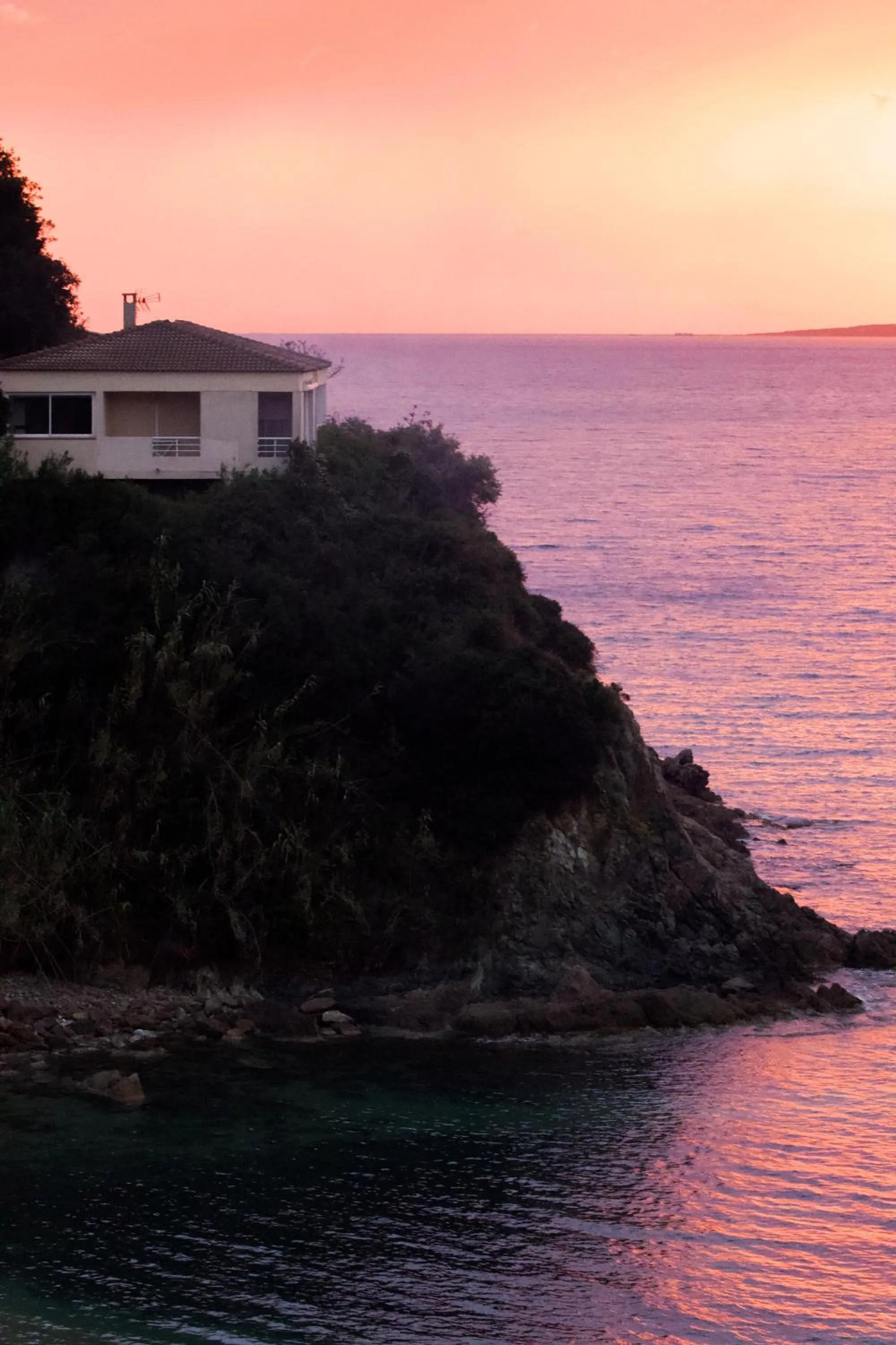 Sunset in Hôtel Sampiero