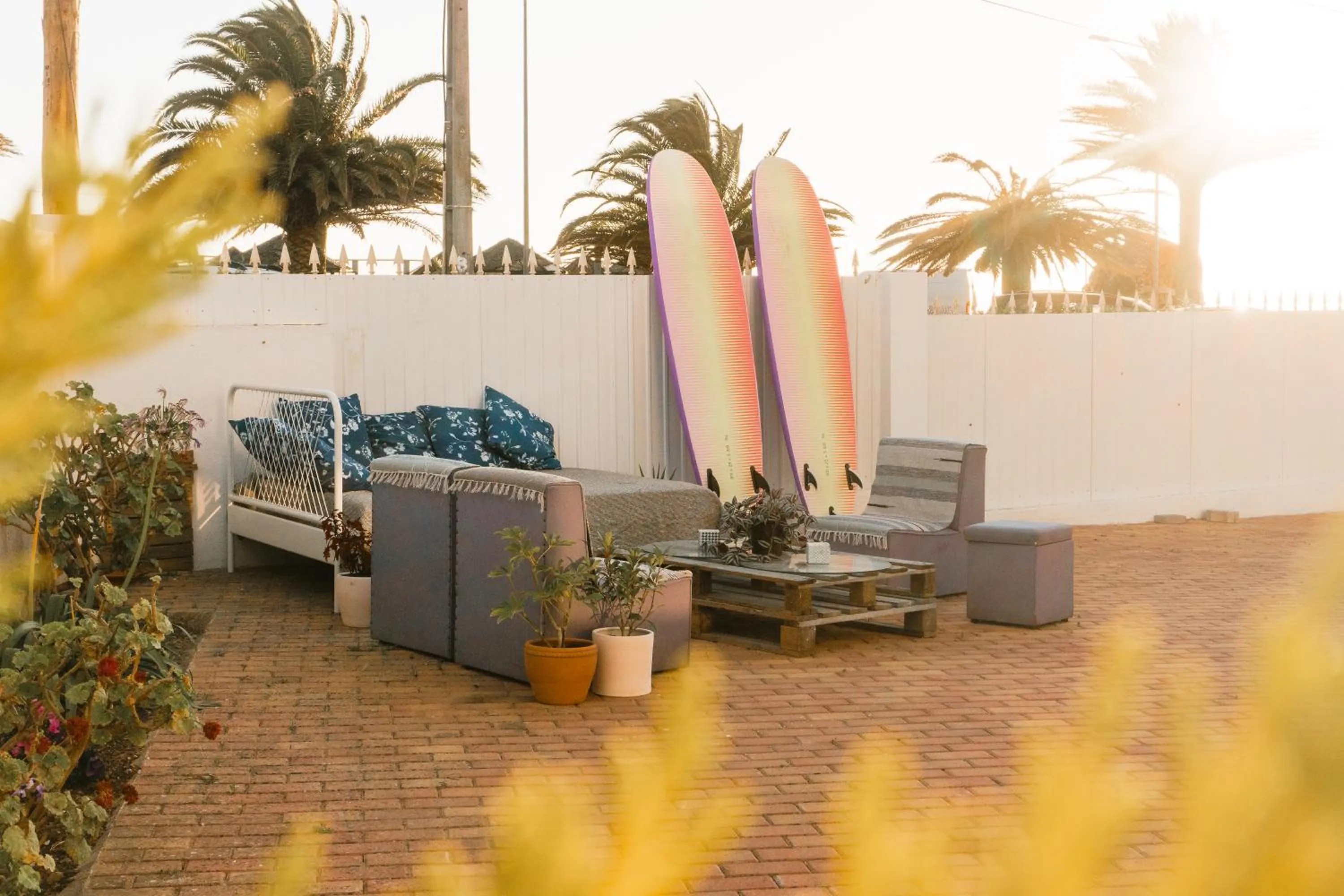 Patio in Hospedium Hostel República Surf House