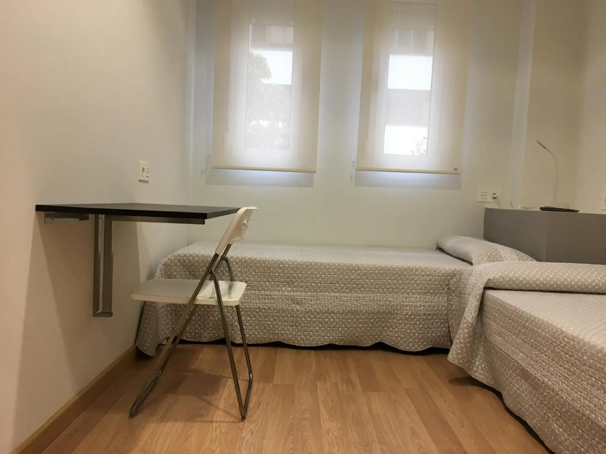 Bed in Pensión-Albergue Puente Ribeira