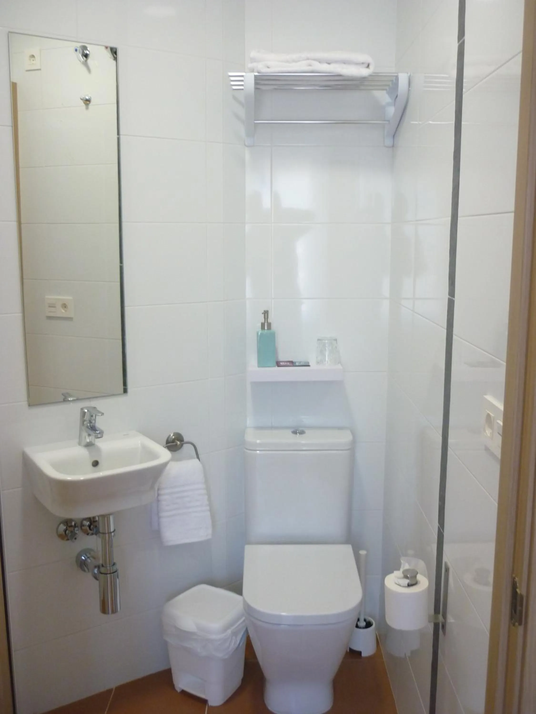 Toilet in Pensión-Albergue Puente Ribeira