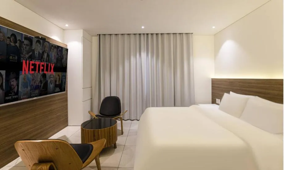 Bed in Golden Hotel Incheon