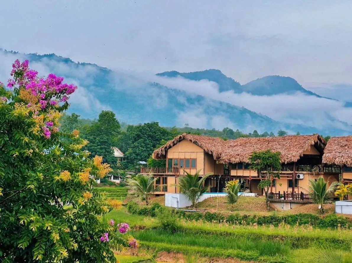 Natural landscape in Mai Chau Onsen Retreat