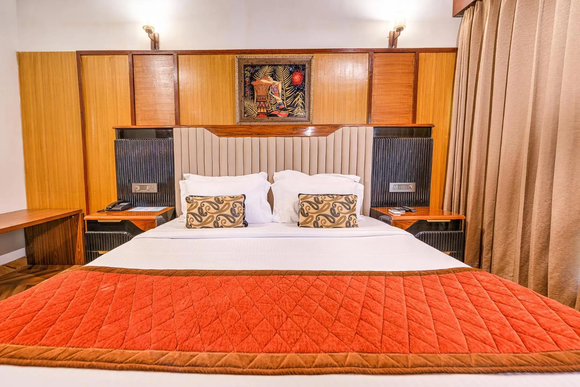 Bed in Silver Sand Beach Resort Havelock