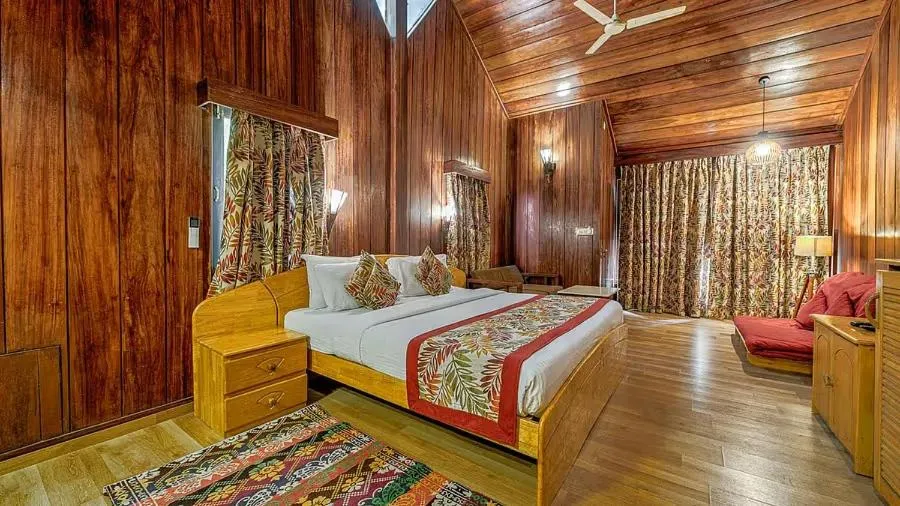 Bed in Silver Sand Beach Resort Havelock