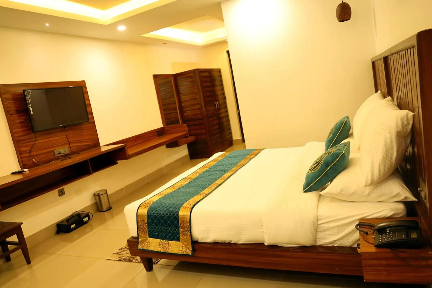 Bedroom, Bed in Panna Tiger Resort- Riverside Property