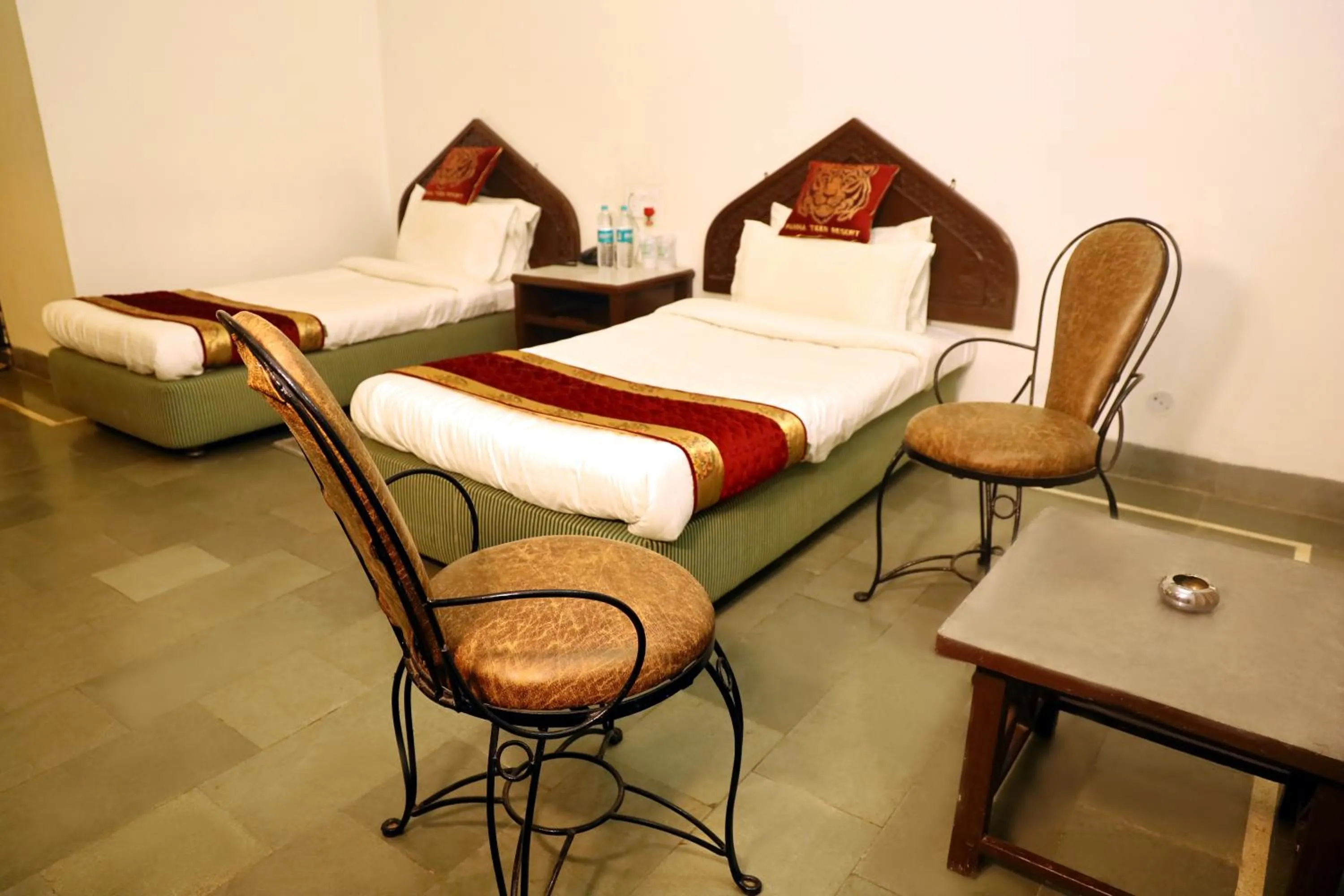Bedroom, Bed in Panna Tiger Resort- Riverside Property