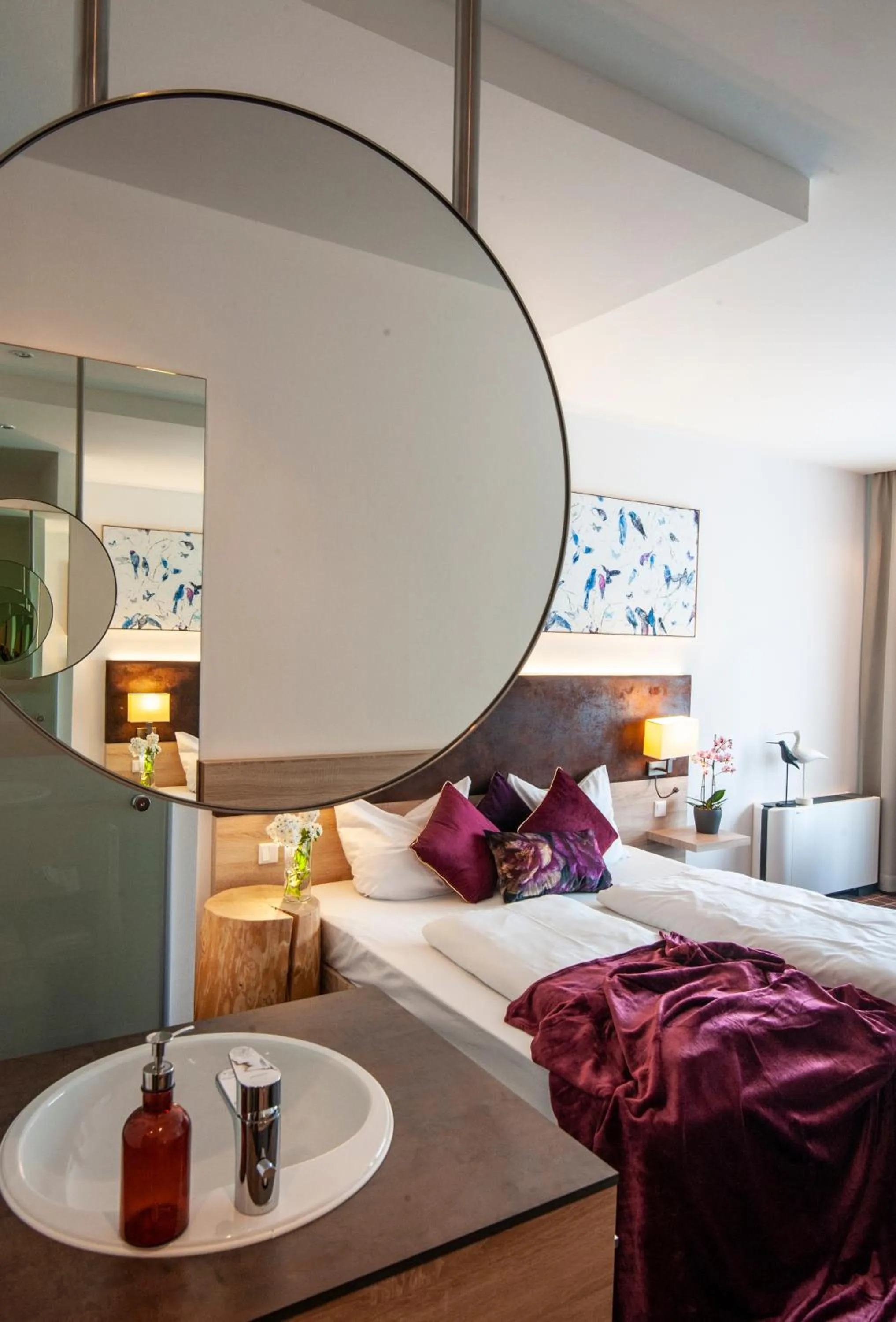 Bedroom, Bed in Business Class Hotel Ebersberg