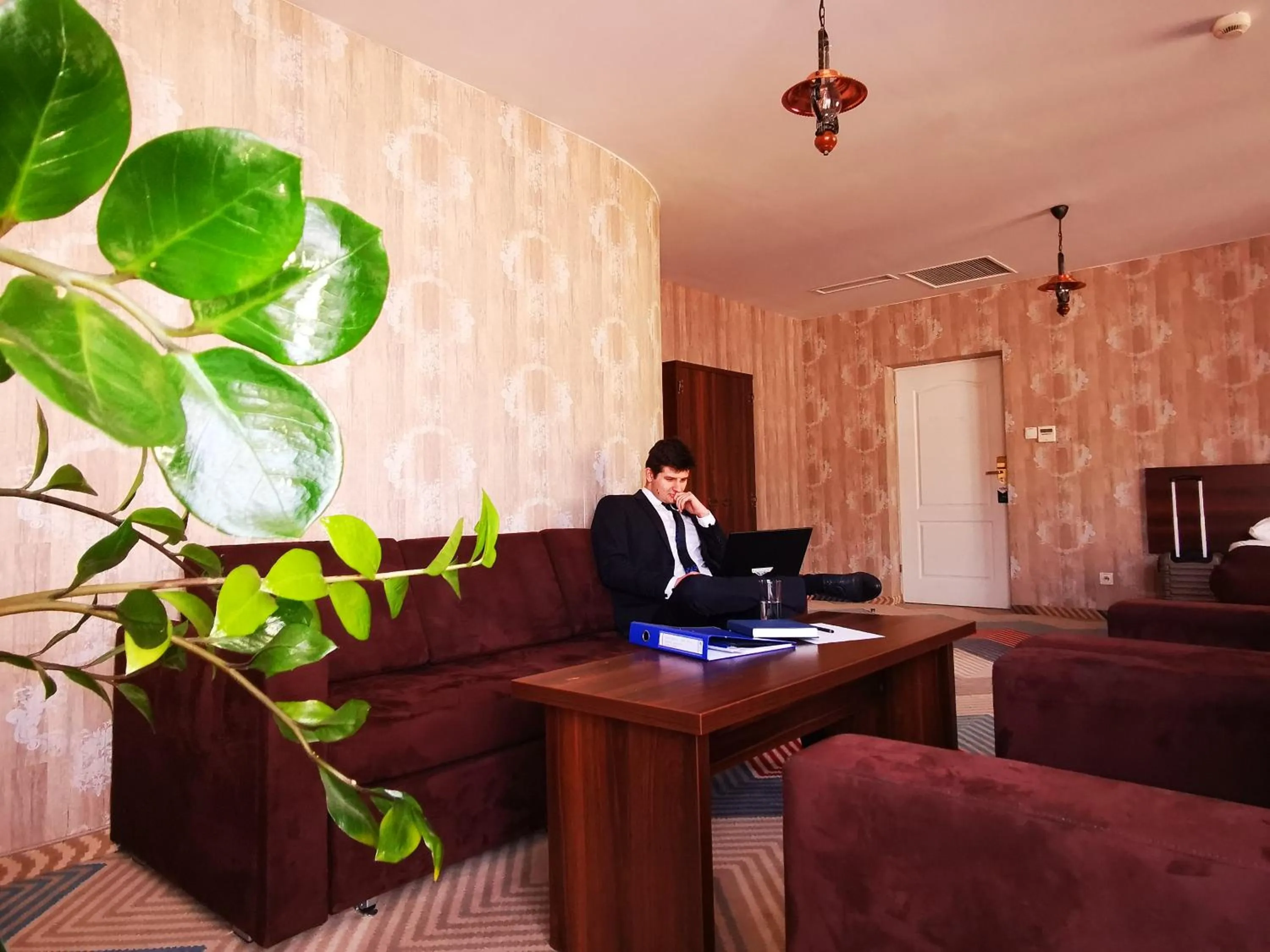 Seating area in Hotel Texas***