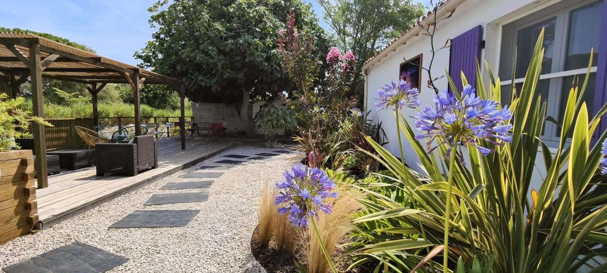 Garden in Logis Le Nid du Pont de Gau