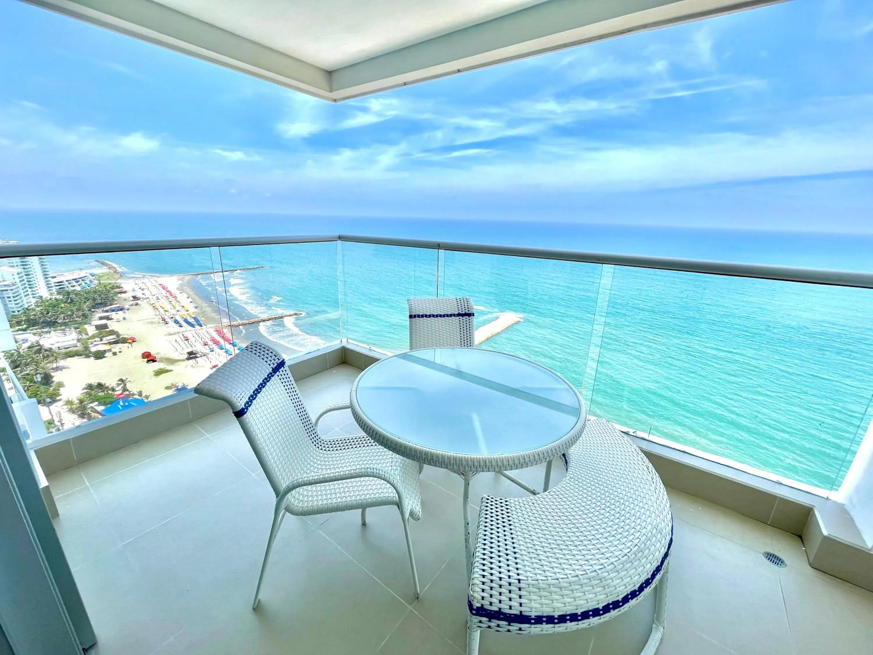 Balcony/Terrace in by Calamari Homes - Palmetto Beach 2504 Bocagrande