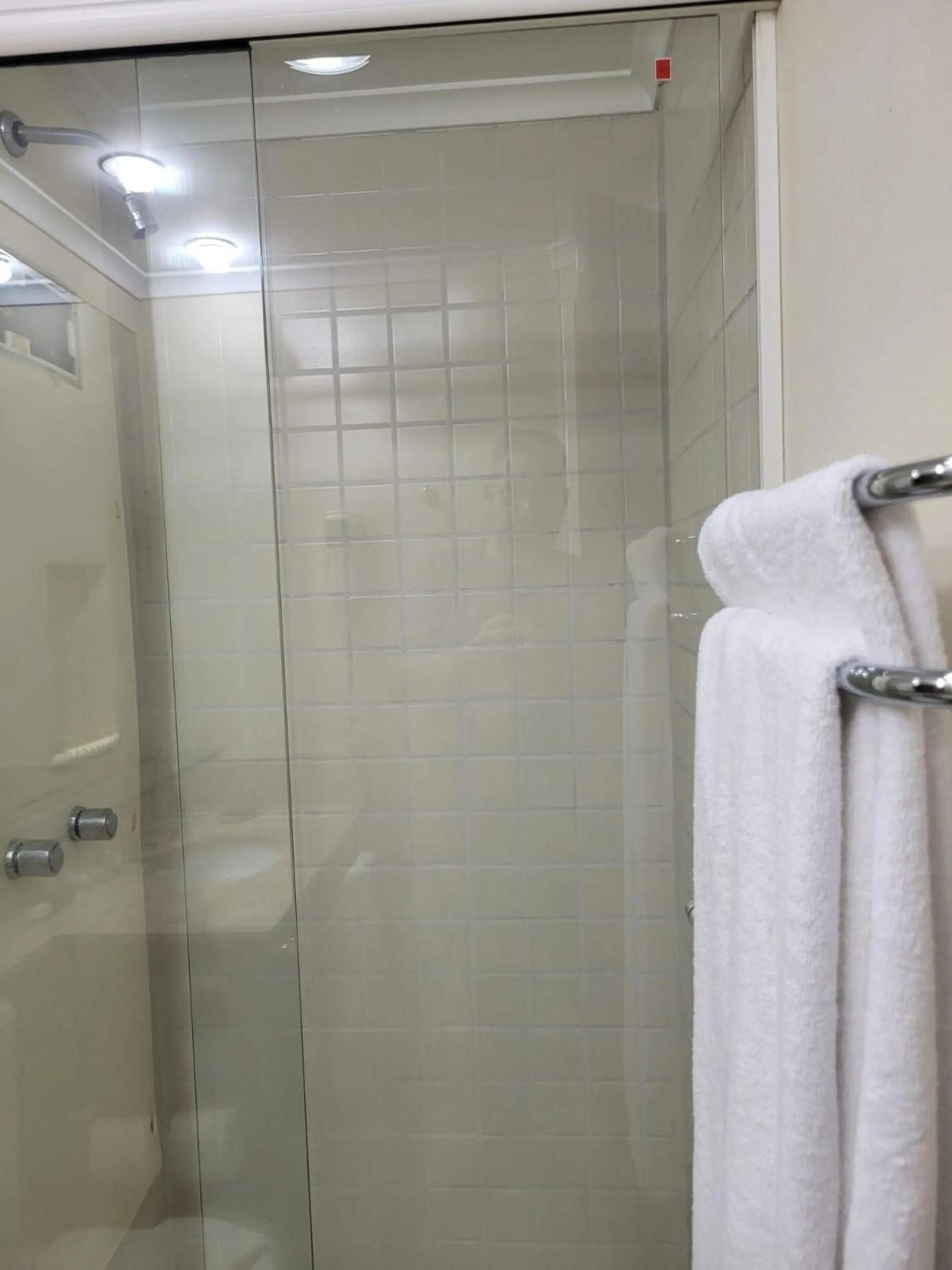 Bathroom in Elegant Flat Internacional Plaza-Garagem e Piscina