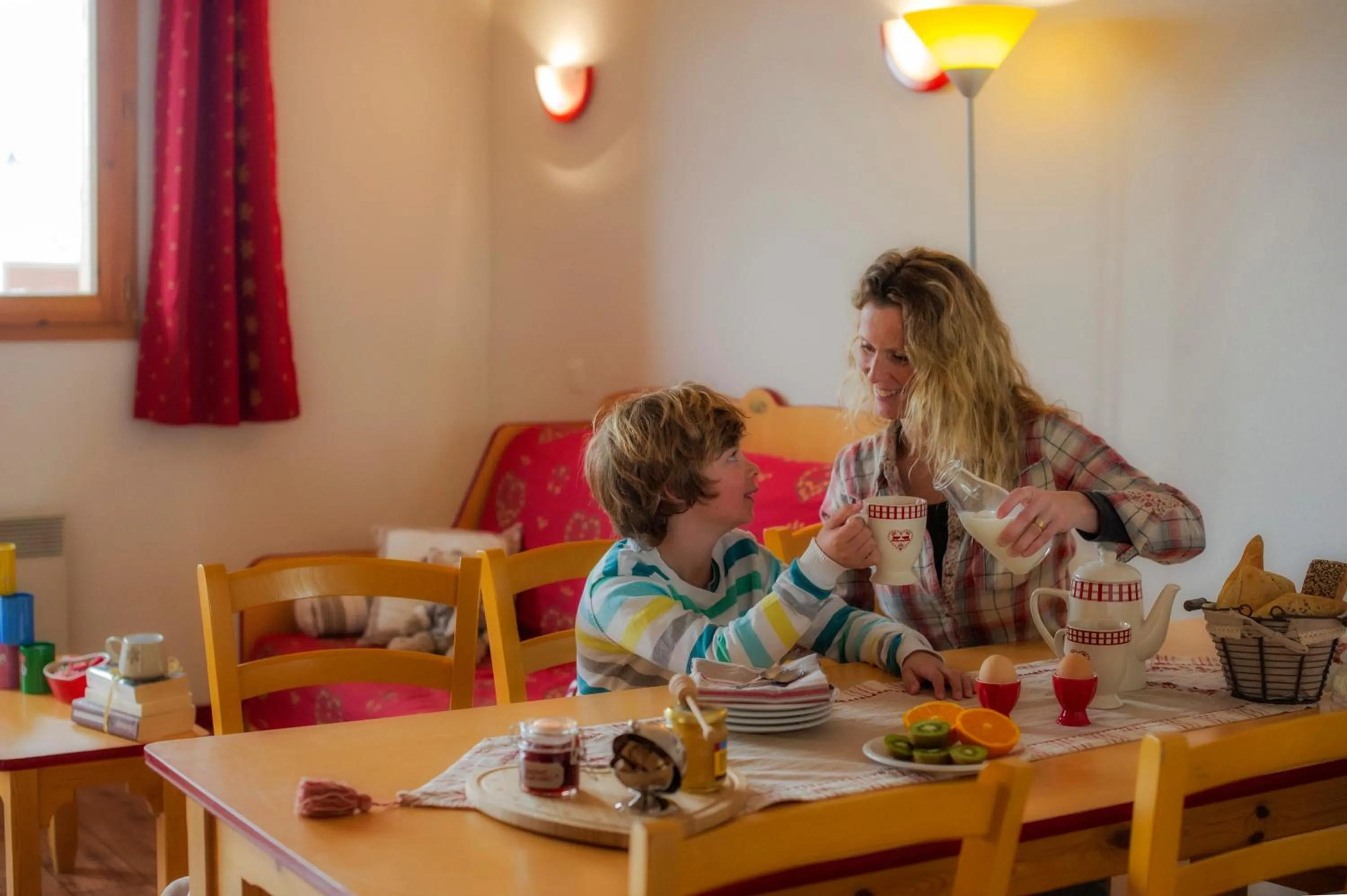 Living room in Résidence Goélia Les 4 Vallées