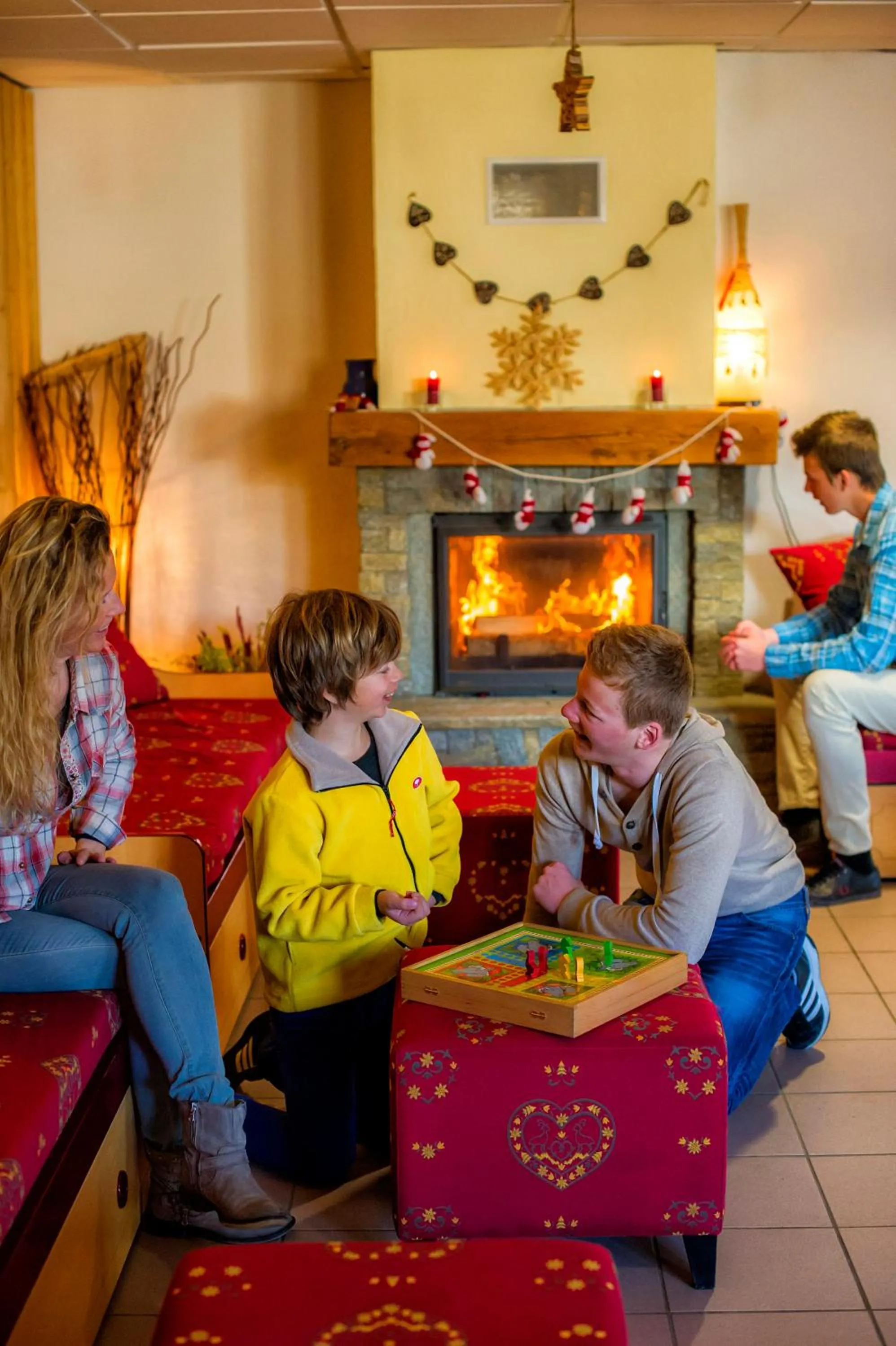 Lobby or reception in Résidence Goélia Les 4 Vallées