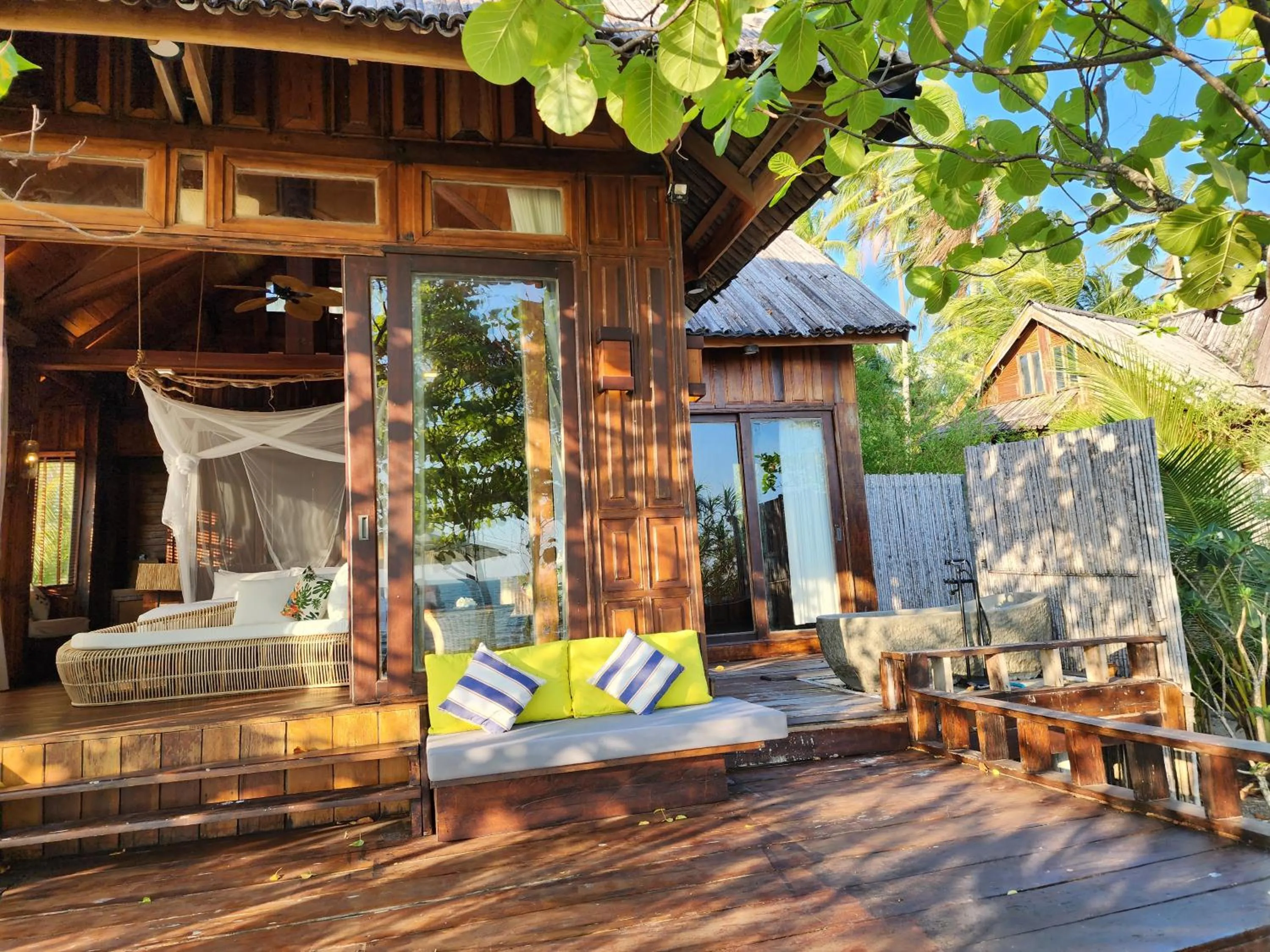 Seating area in Full Moon Island Resort