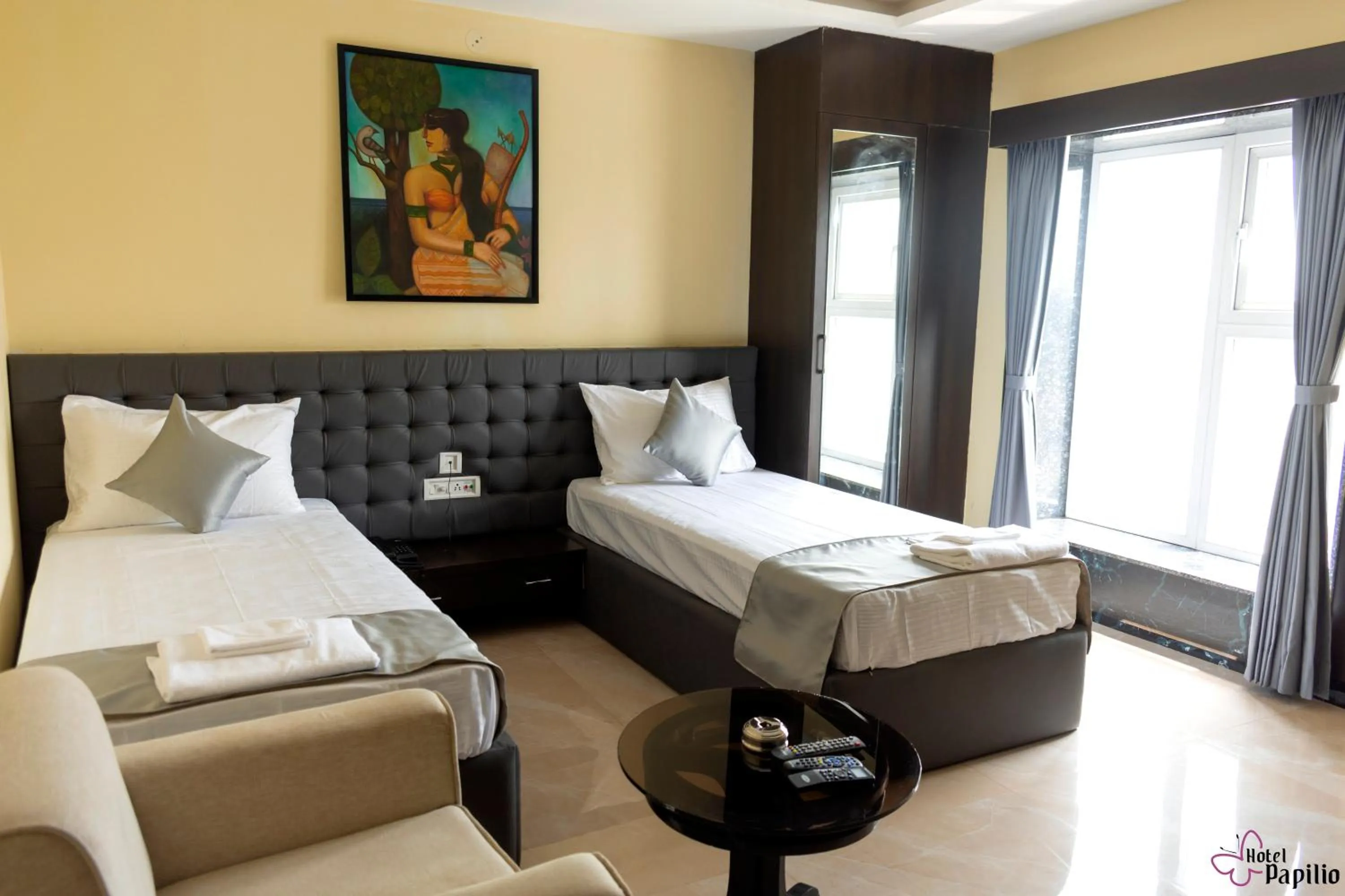 Bed in HOTEL PAPILIO