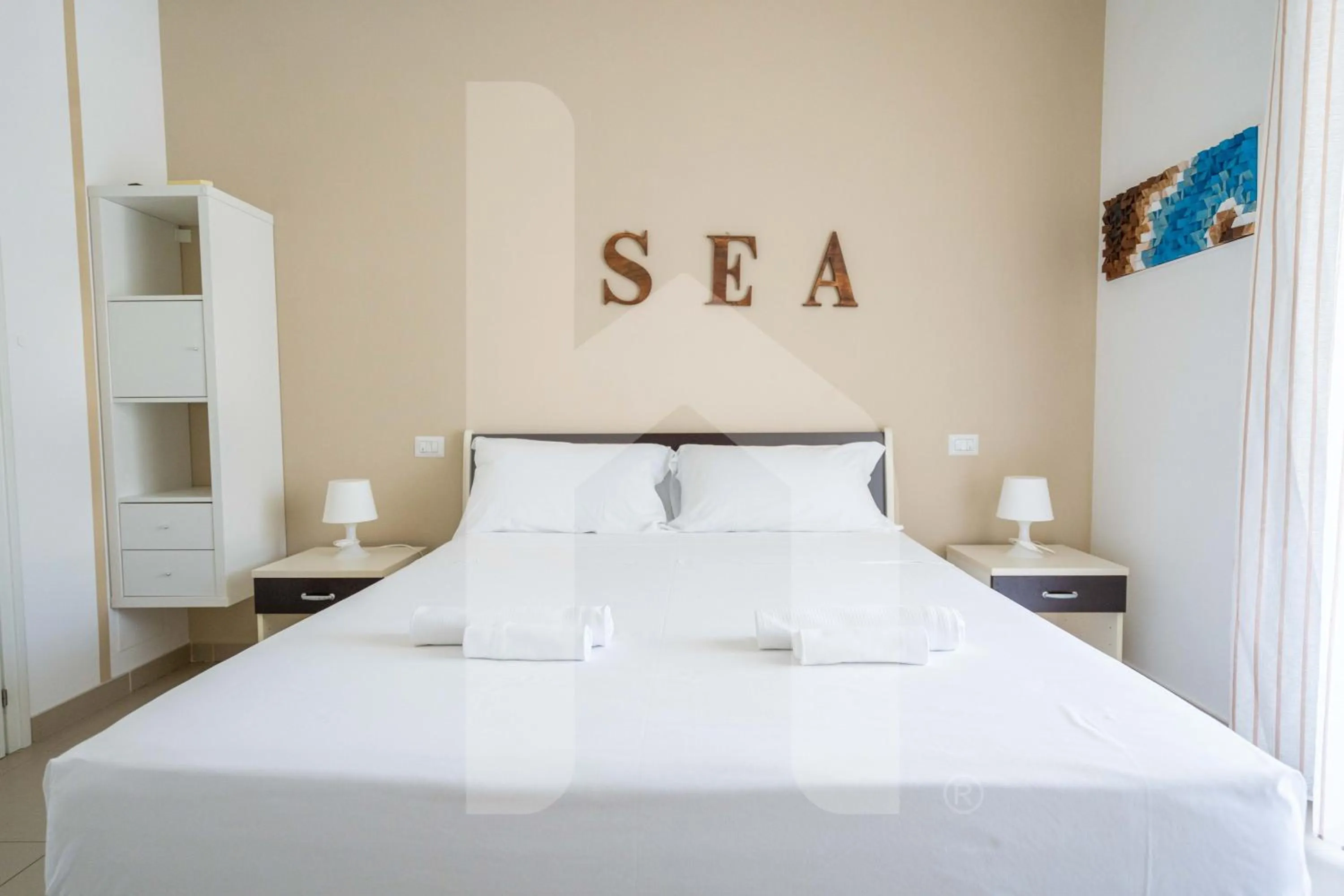 Bed in Homiday - Residence Mykonos