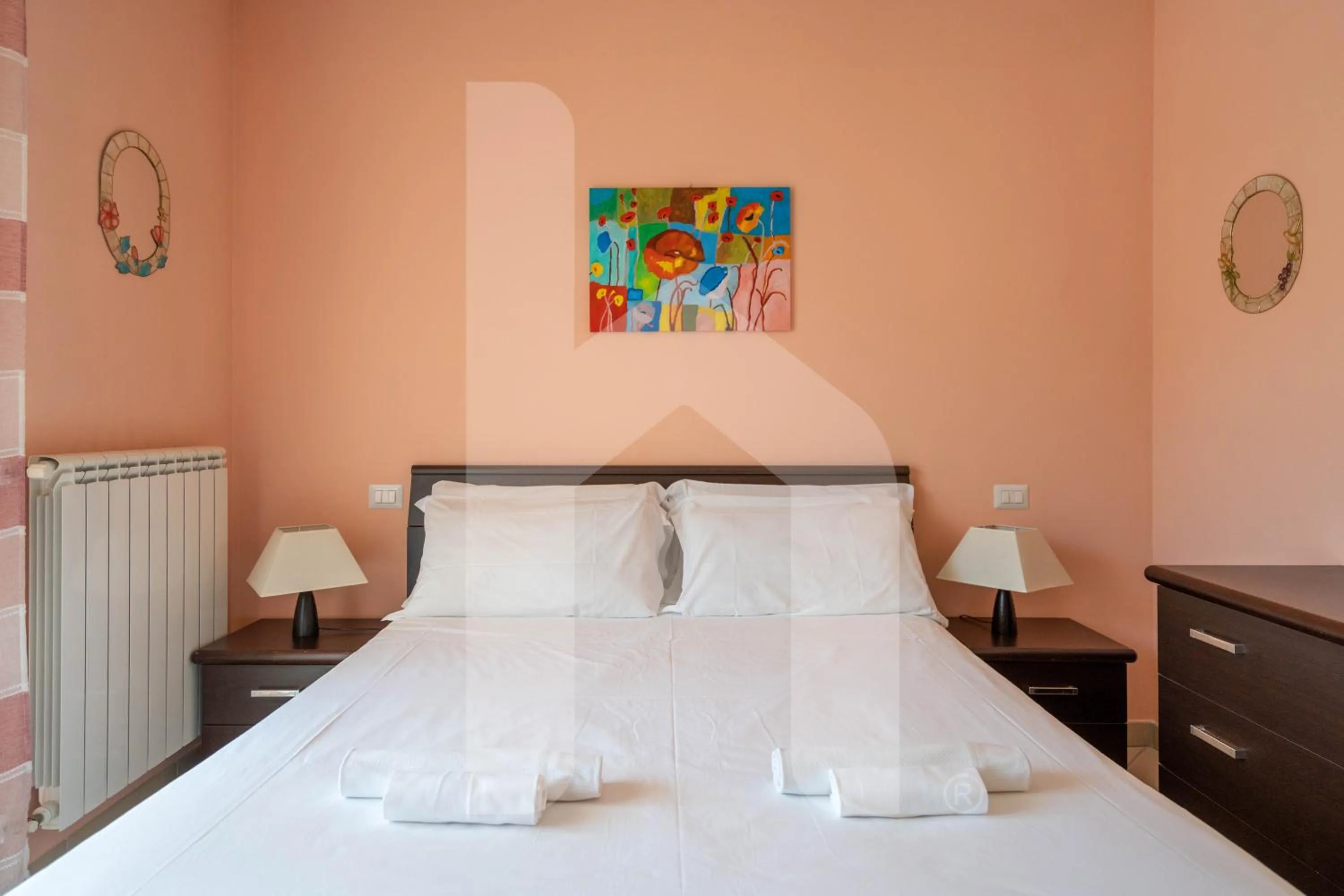 Bedroom, Bed in Homiday - Residence Mykonos