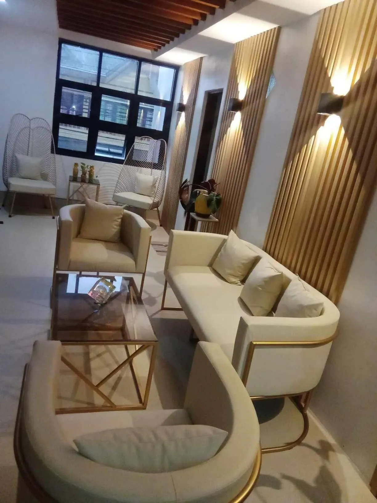 Seating area in JP Suites & Residences