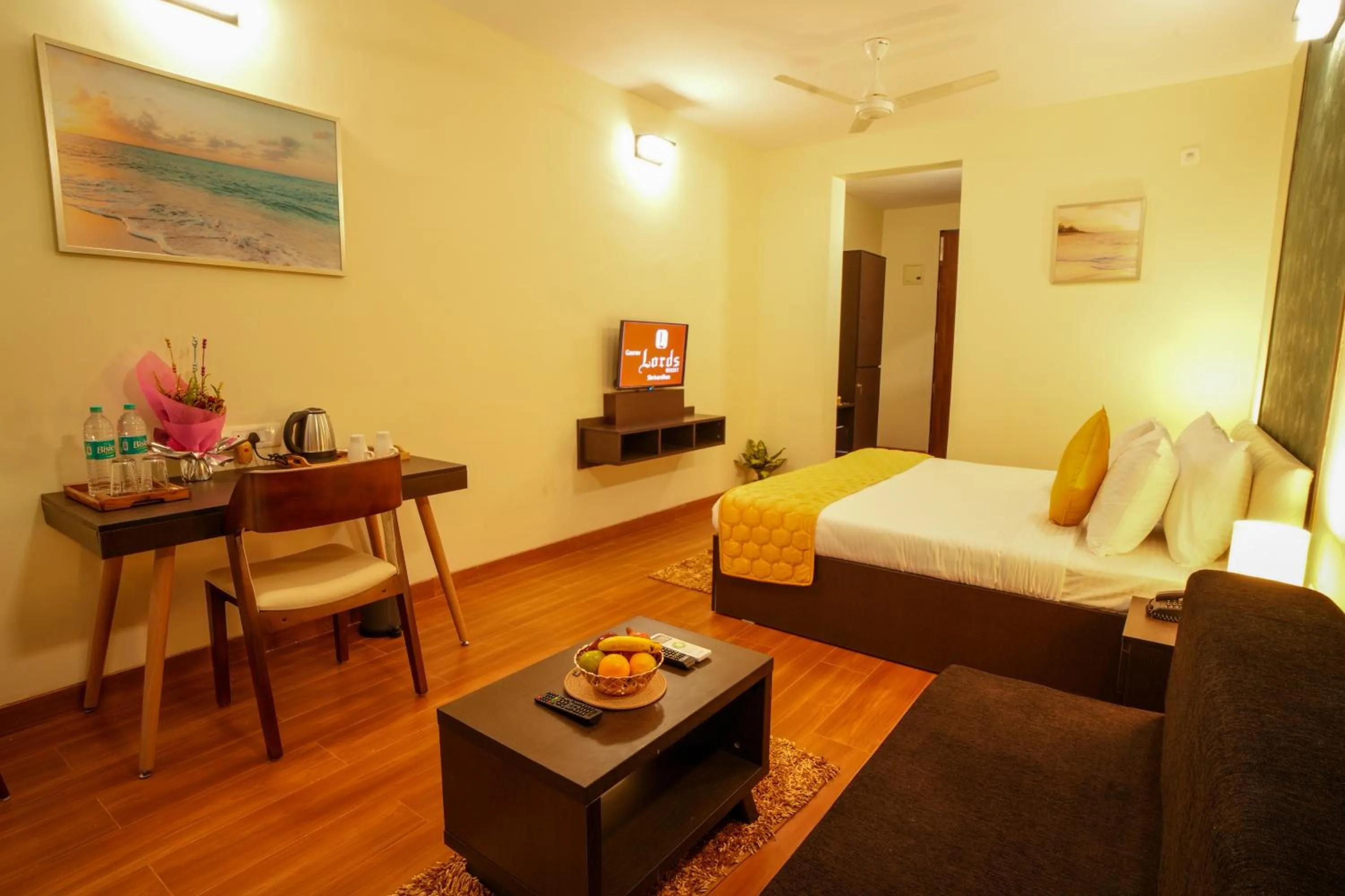 View (from property/room), Bed in Gaurav Lords Resort