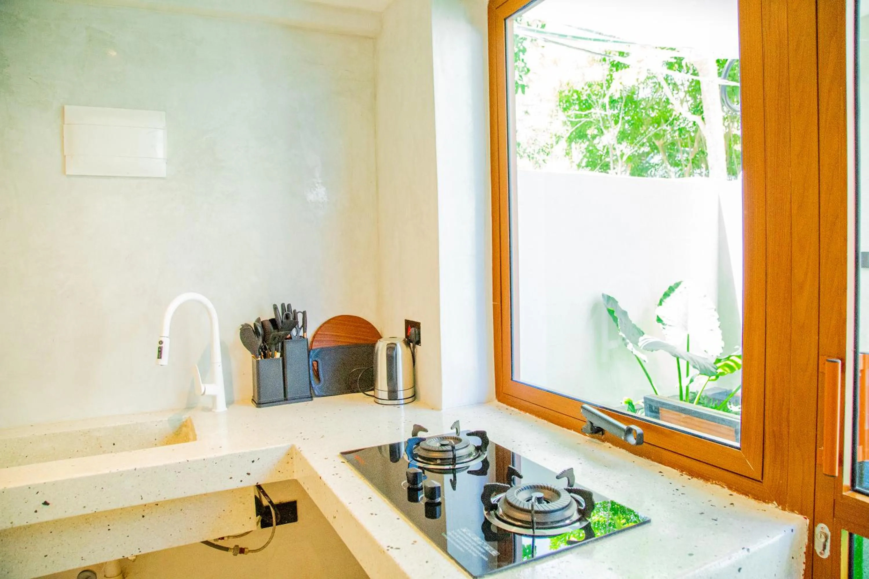 Kitchen or kitchenette in Pamoja Beach Stays Hotel in Jambiani