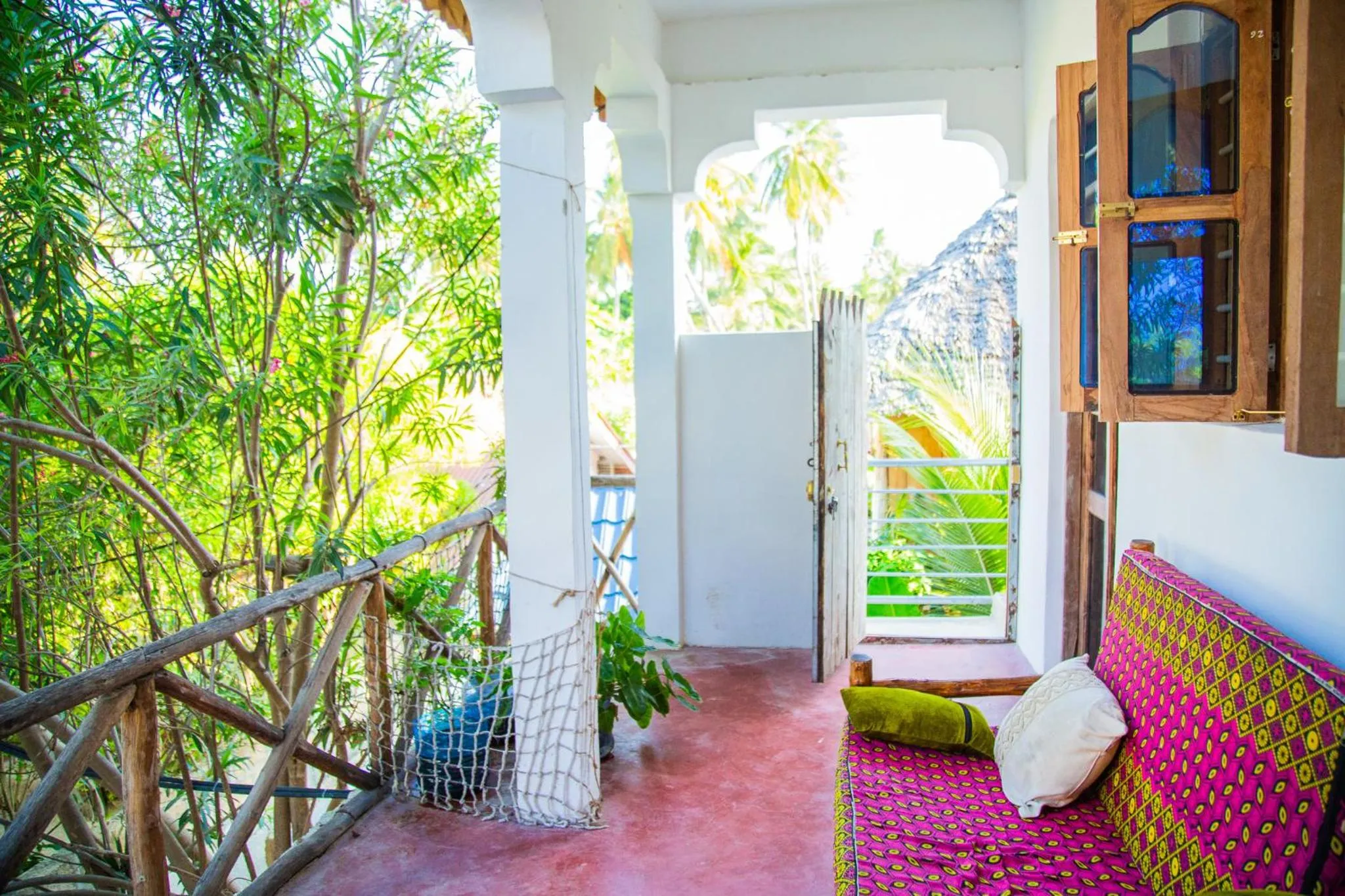 Balcony/Terrace in Pamoja Beach Stays Hotel in Jambiani