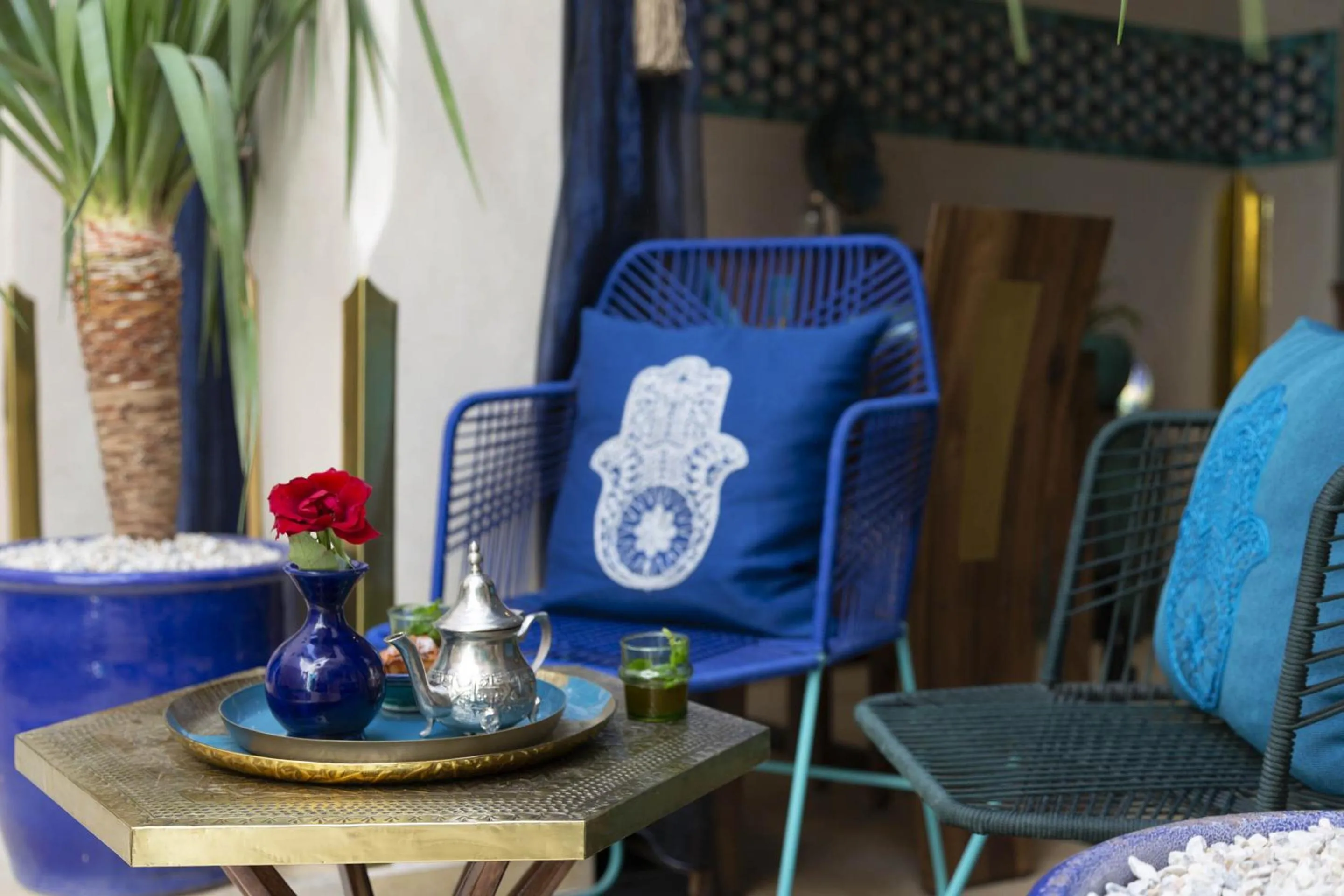 Patio in Riad La Rose Orientale Marrakech