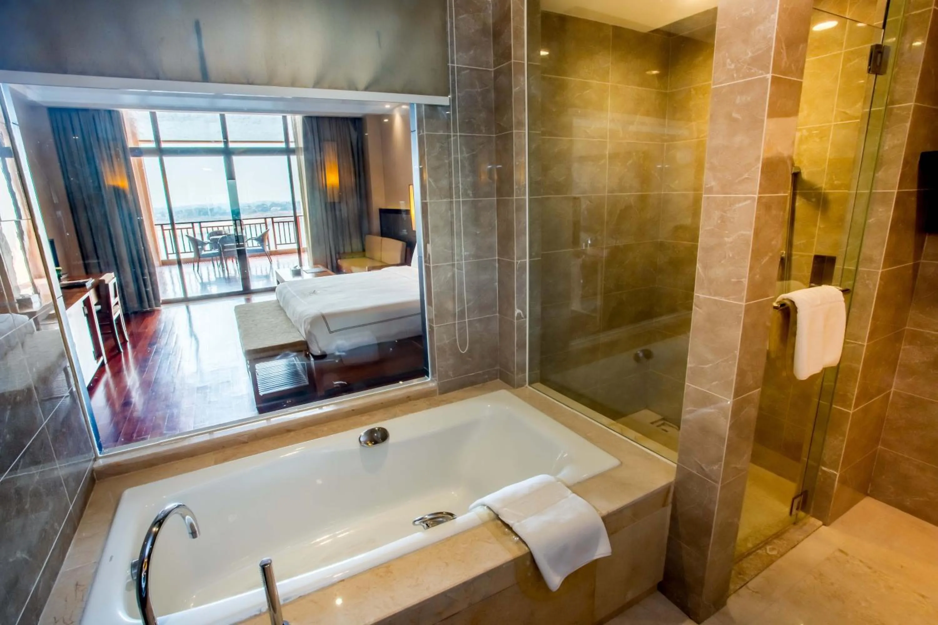 Shower in Landmark Mekong Riverside Hotel
