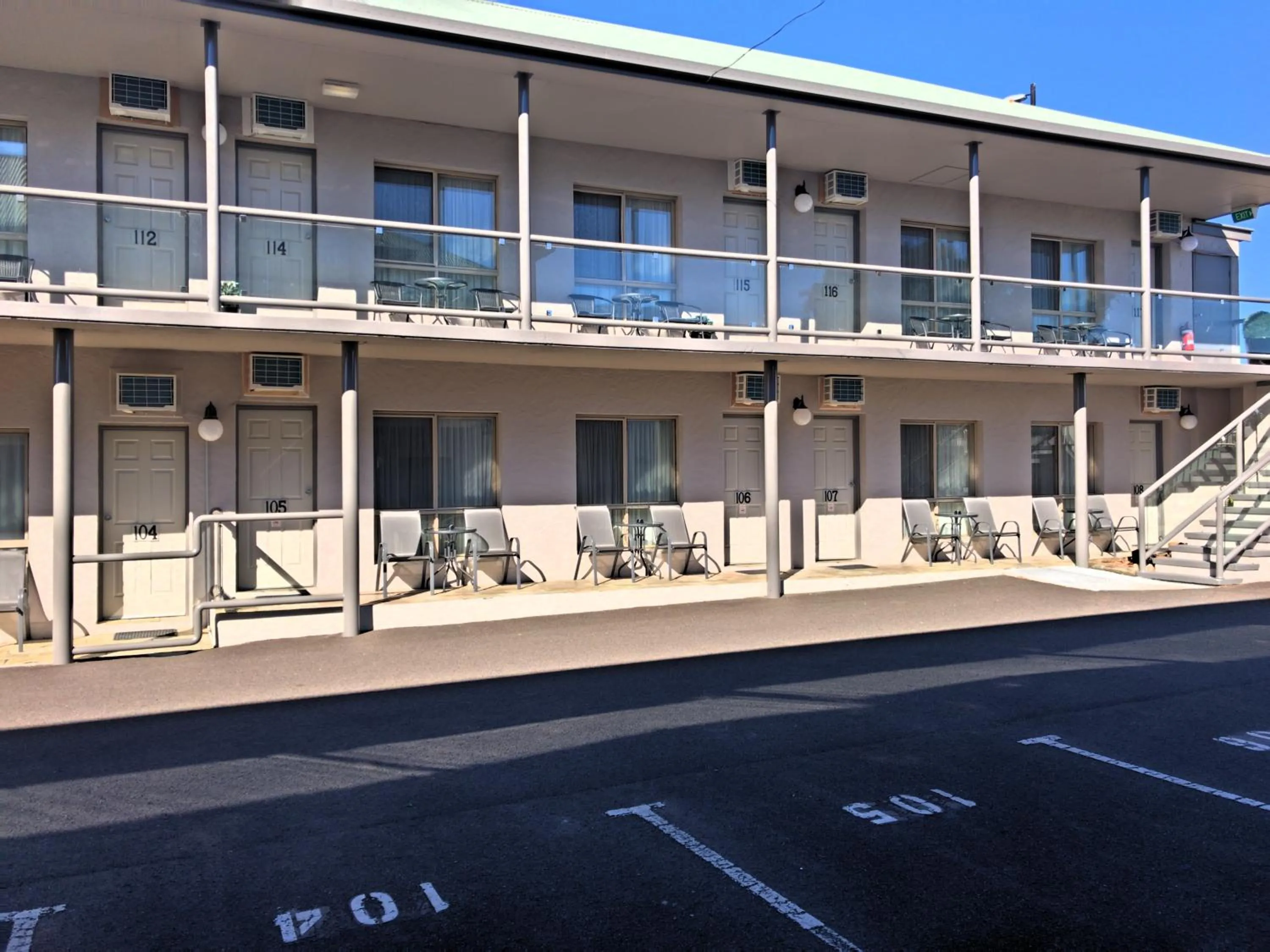 Property building in New England Motor Inn