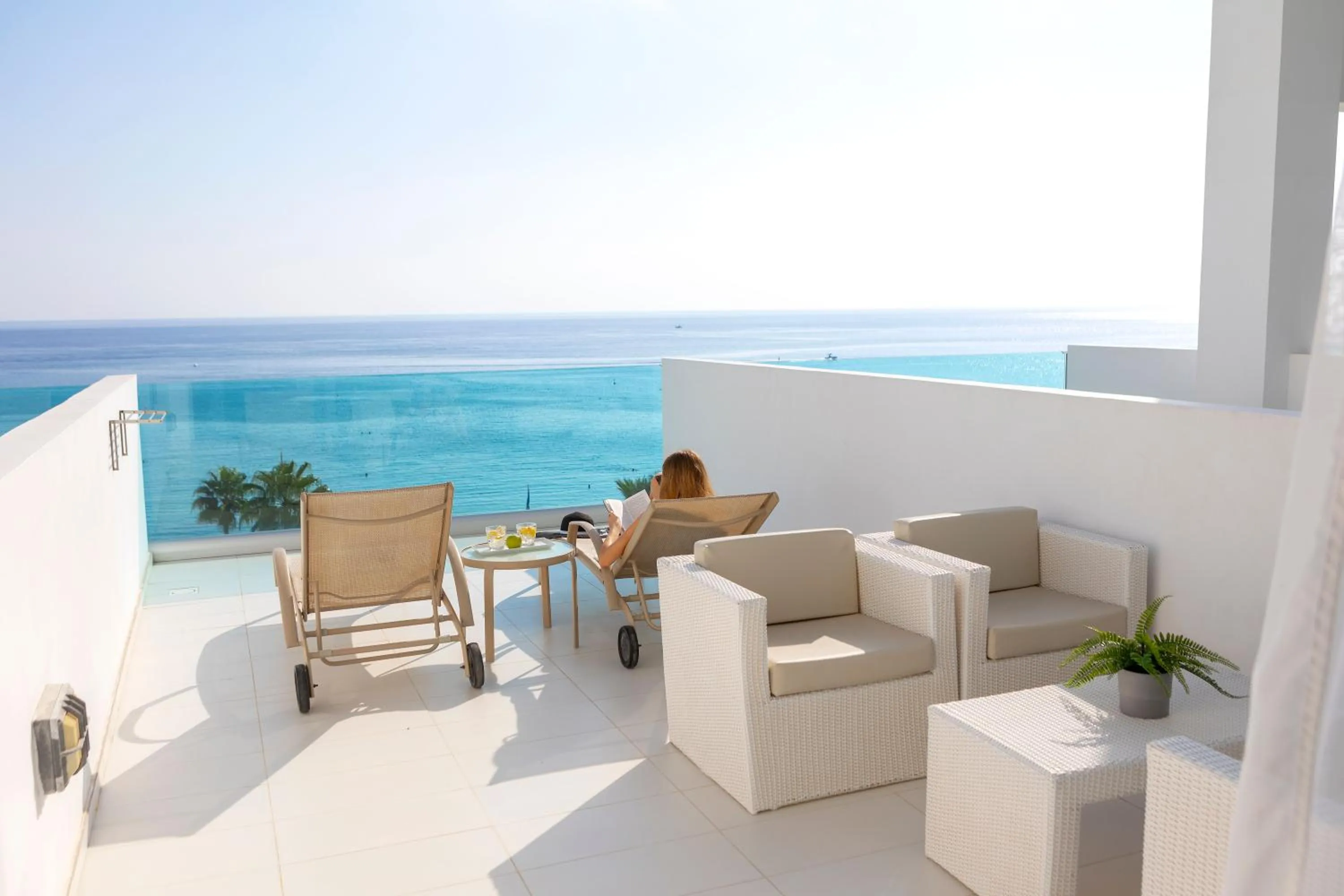 Balcony/Terrace in Vrissaki Beach Hotel