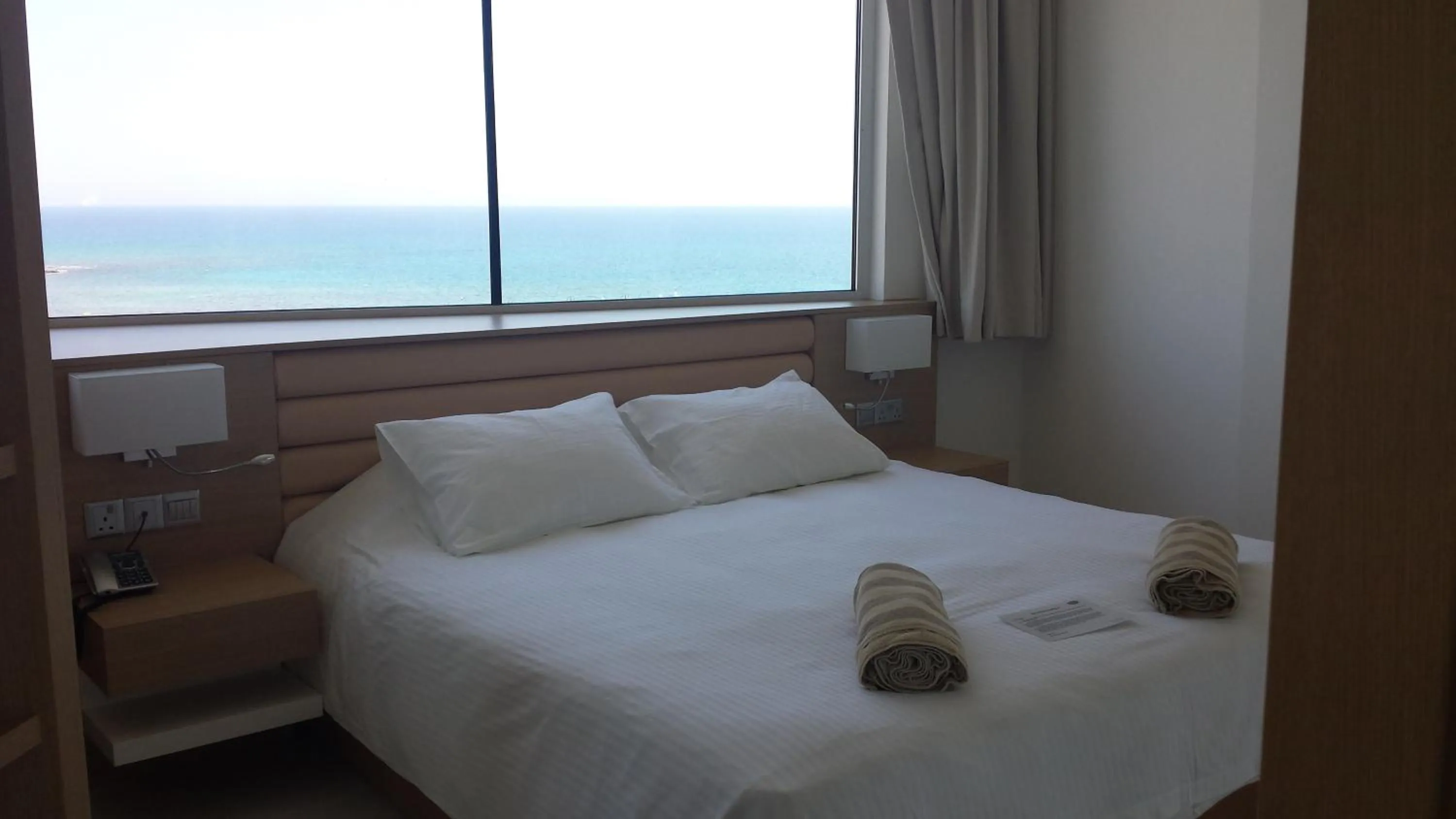 Bed in Vrissaki Beach Hotel