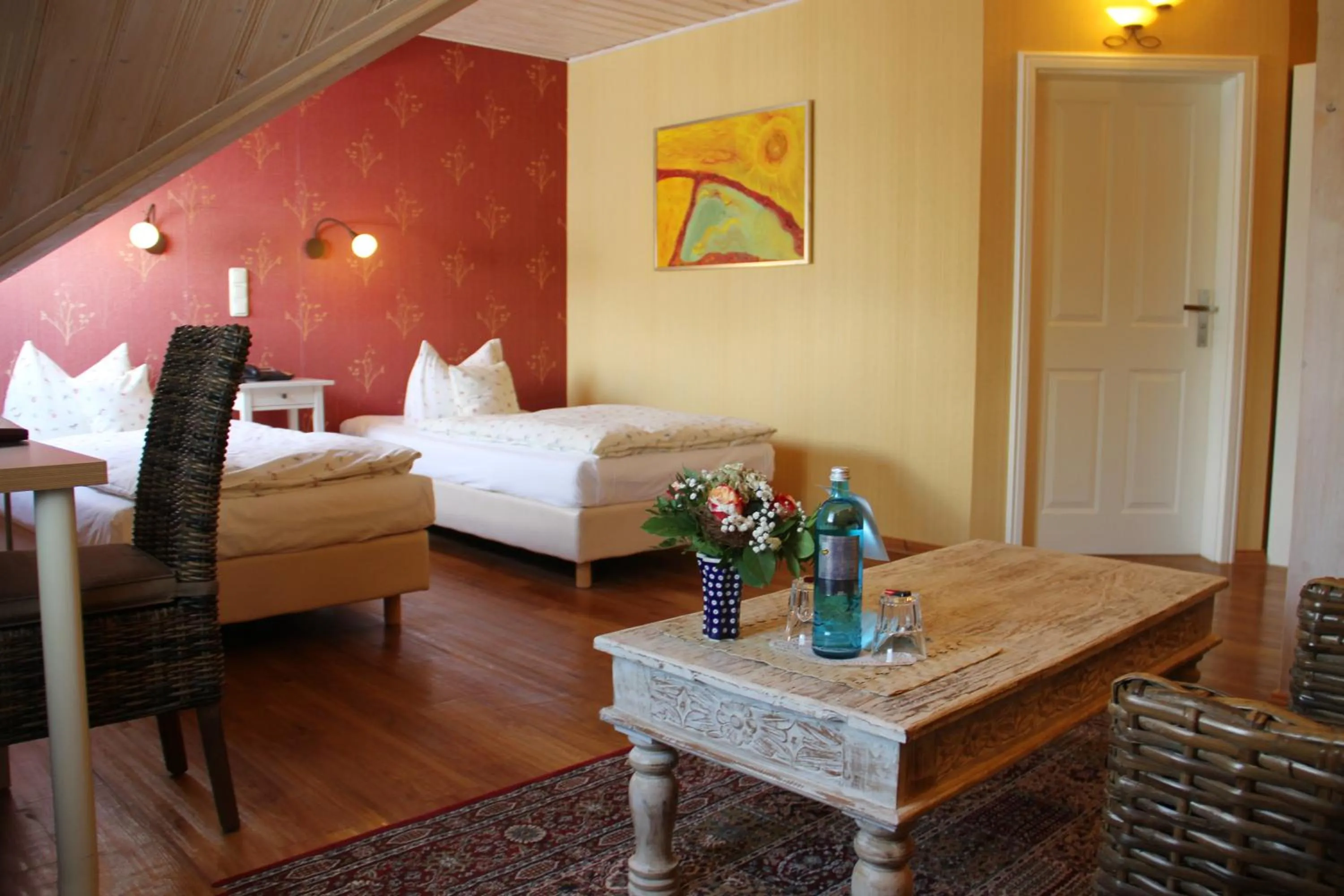Photo of the whole room, Bed in Kur-& Landhotel Borstel - Treff