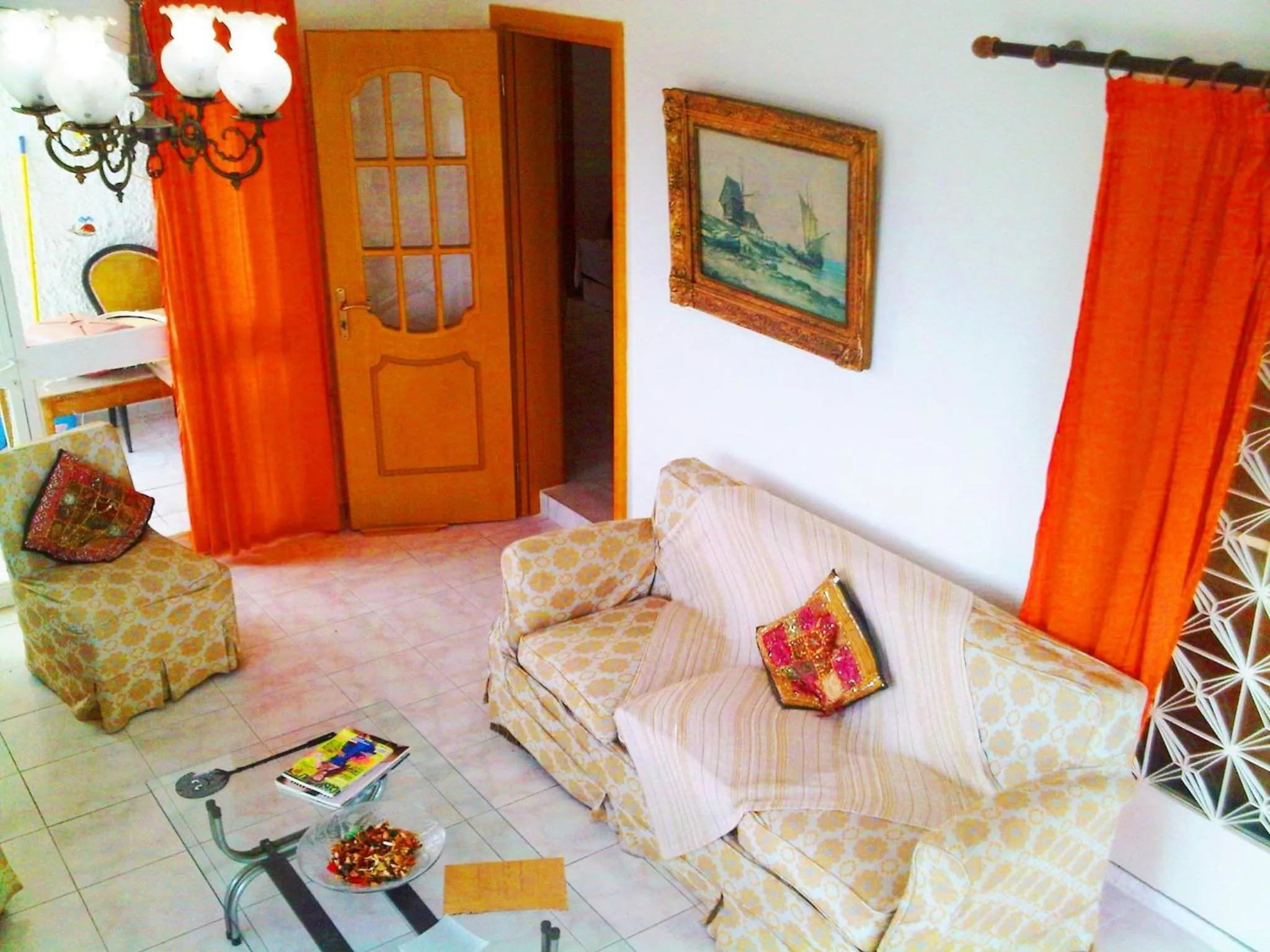 Seating area in Villa Konaki