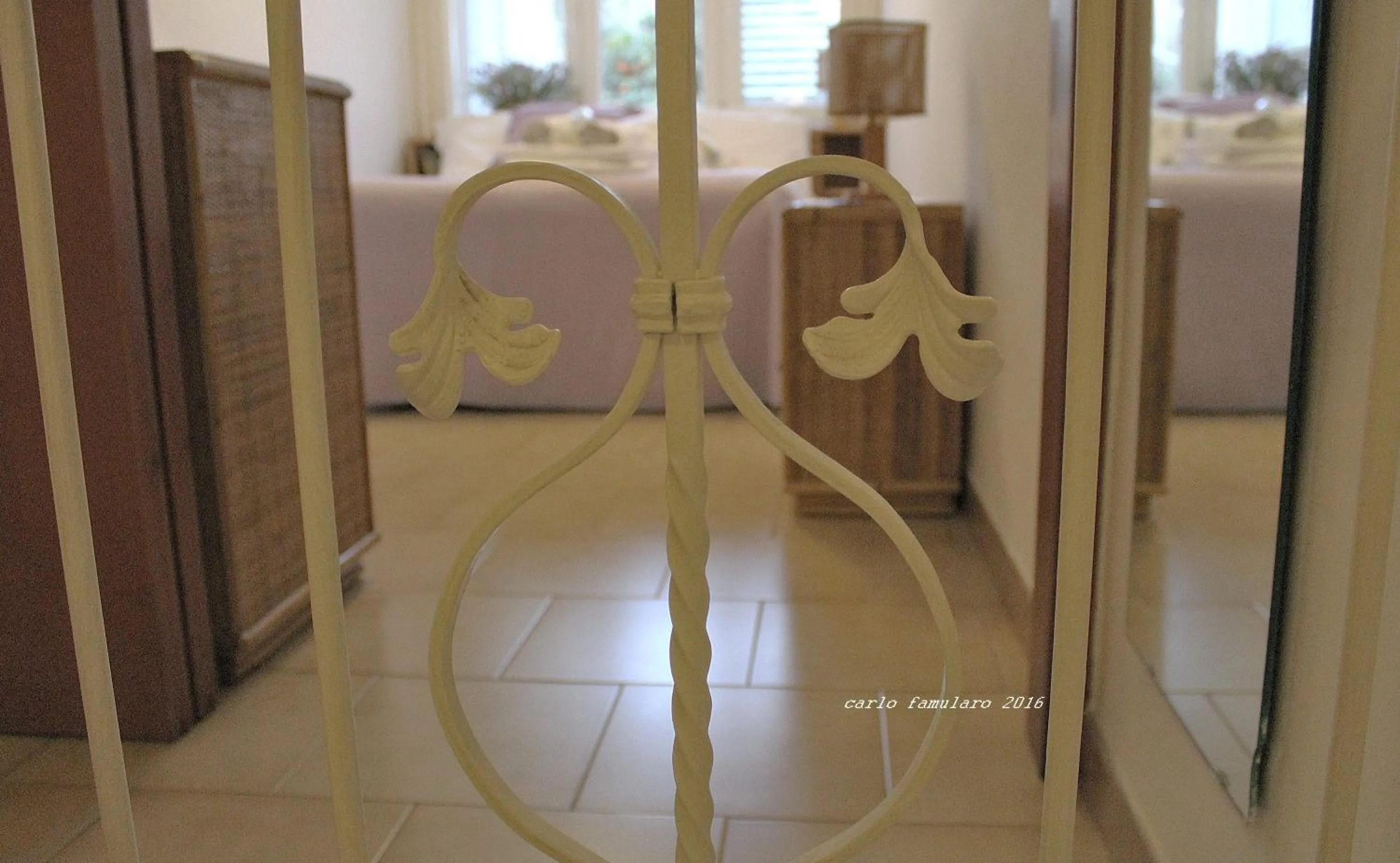 Decorative detail in Villa Apollo B&B