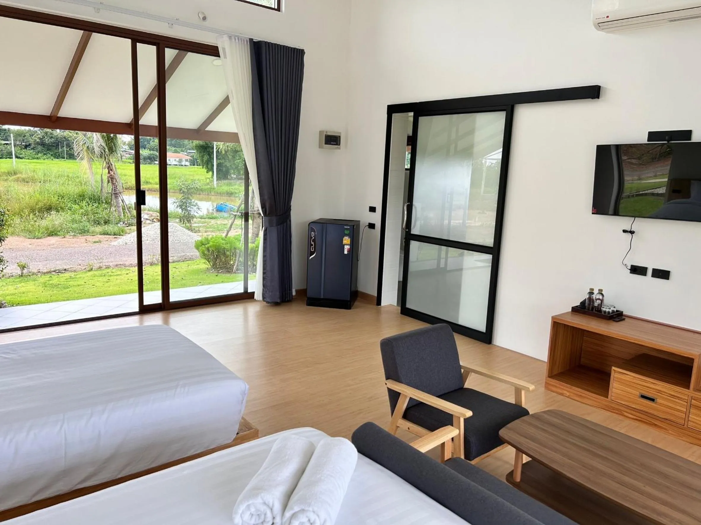 Bathroom, Bed in Sumator Resort Chiangrai สูมาเต๊อะ รีสอร์ท เชียงราย