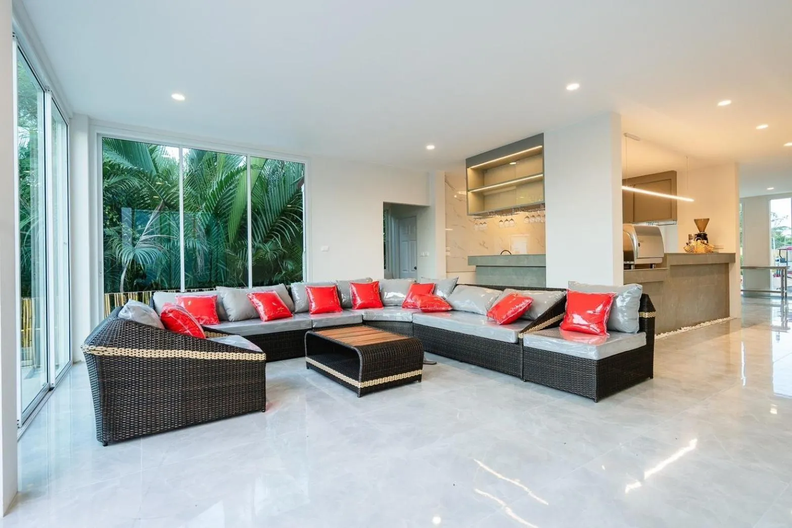 Seating area in Yunoya Riverside Villa