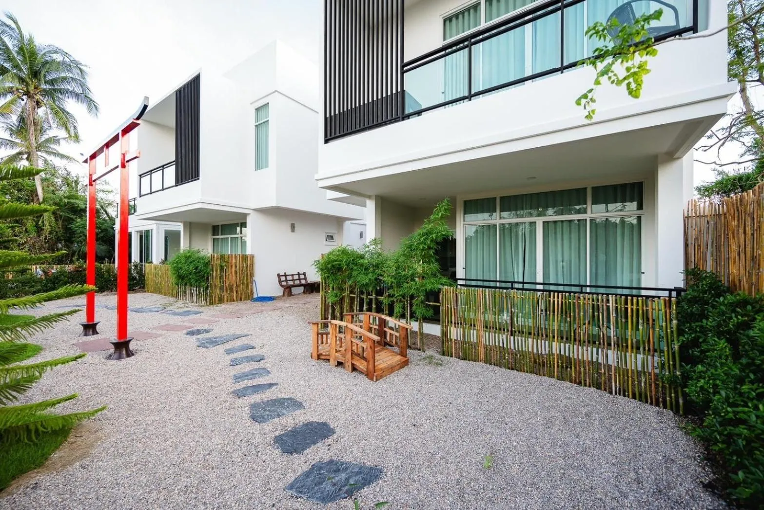 Garden view in Yunoya Riverside Villa
