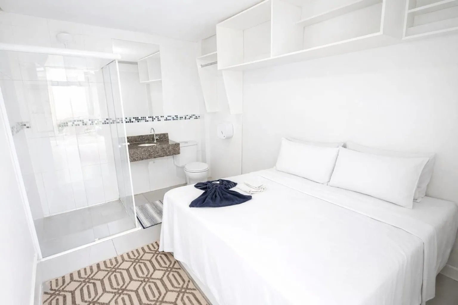 Bed in CASA HOTEL PIRACICABA