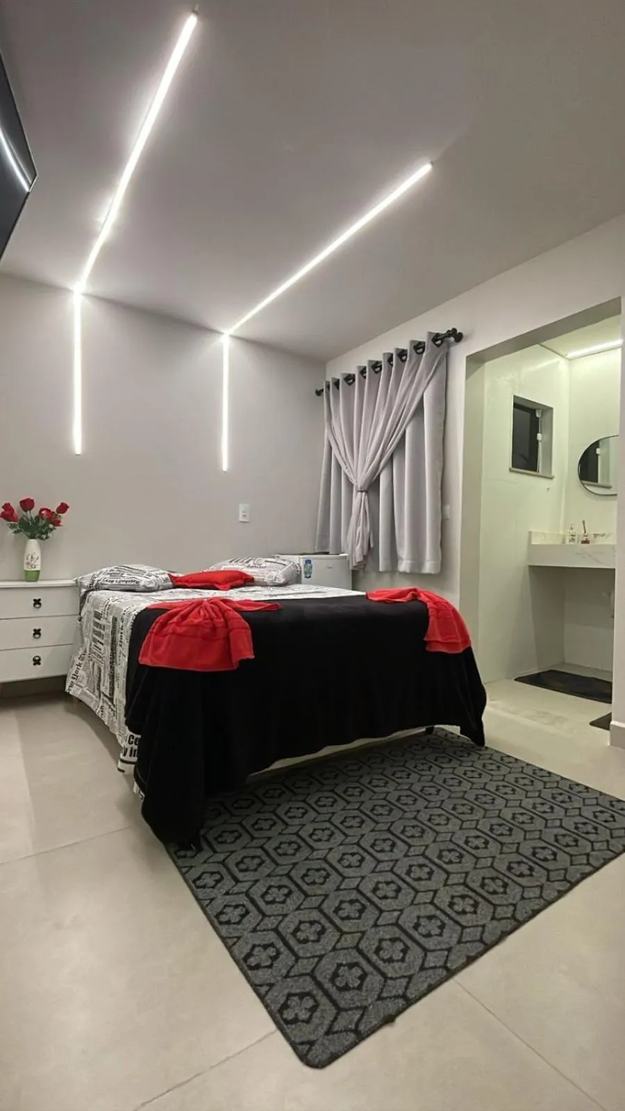 Bed in CASA HOTEL PIRACICABA