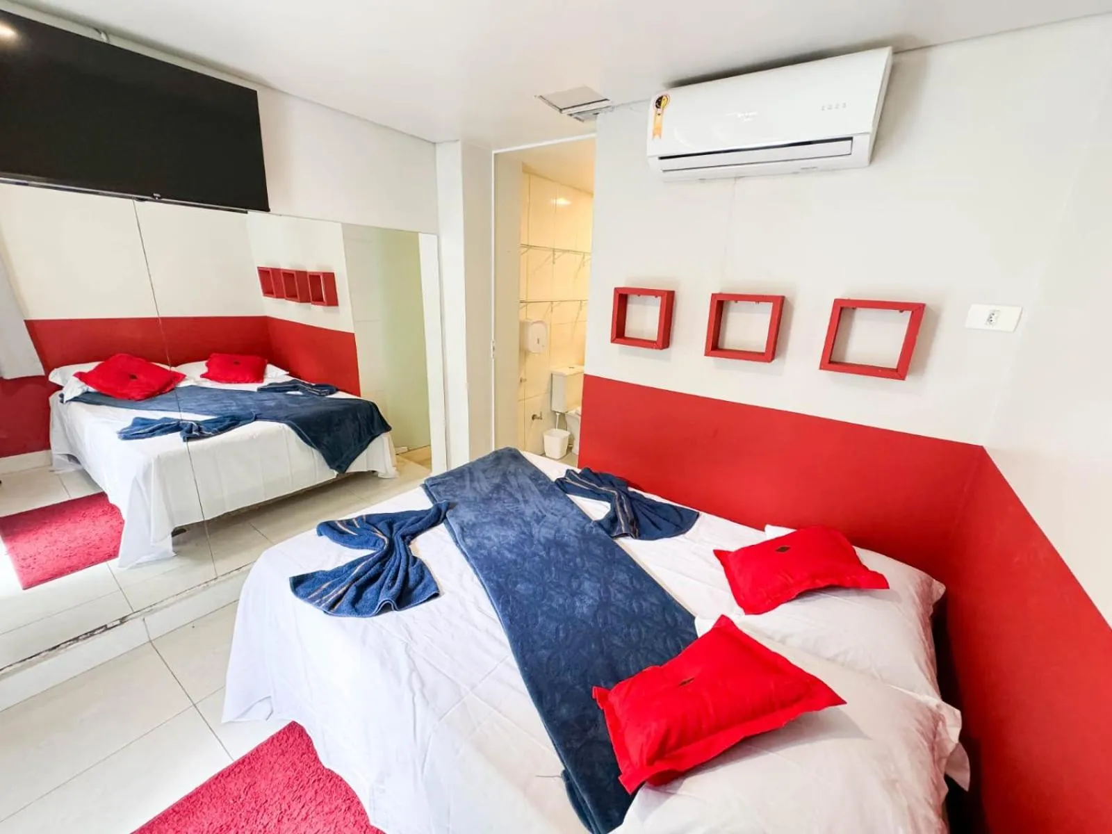 Bed in CASA HOTEL PIRACICABA