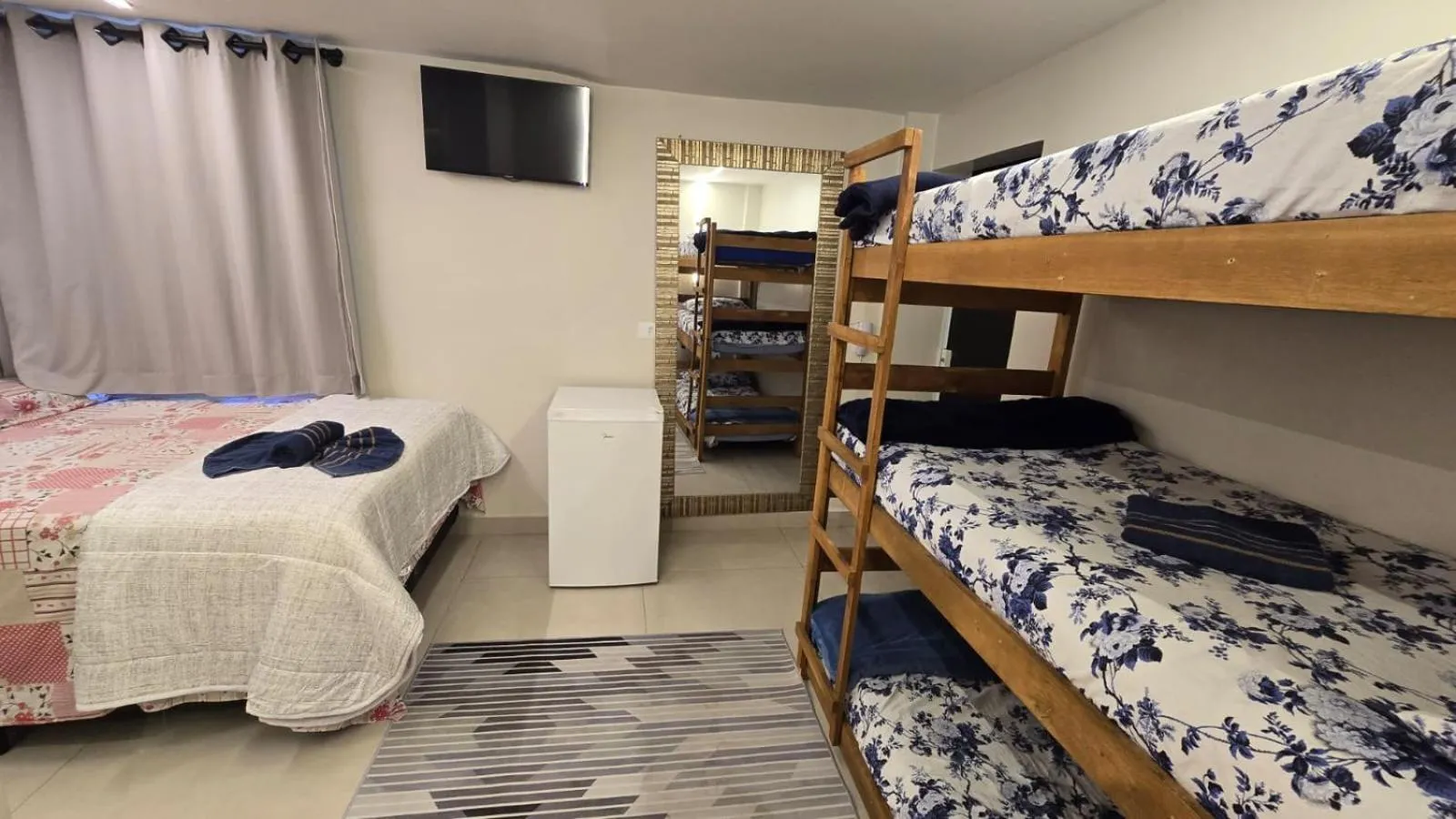 Bed in CASA HOTEL PIRACICABA