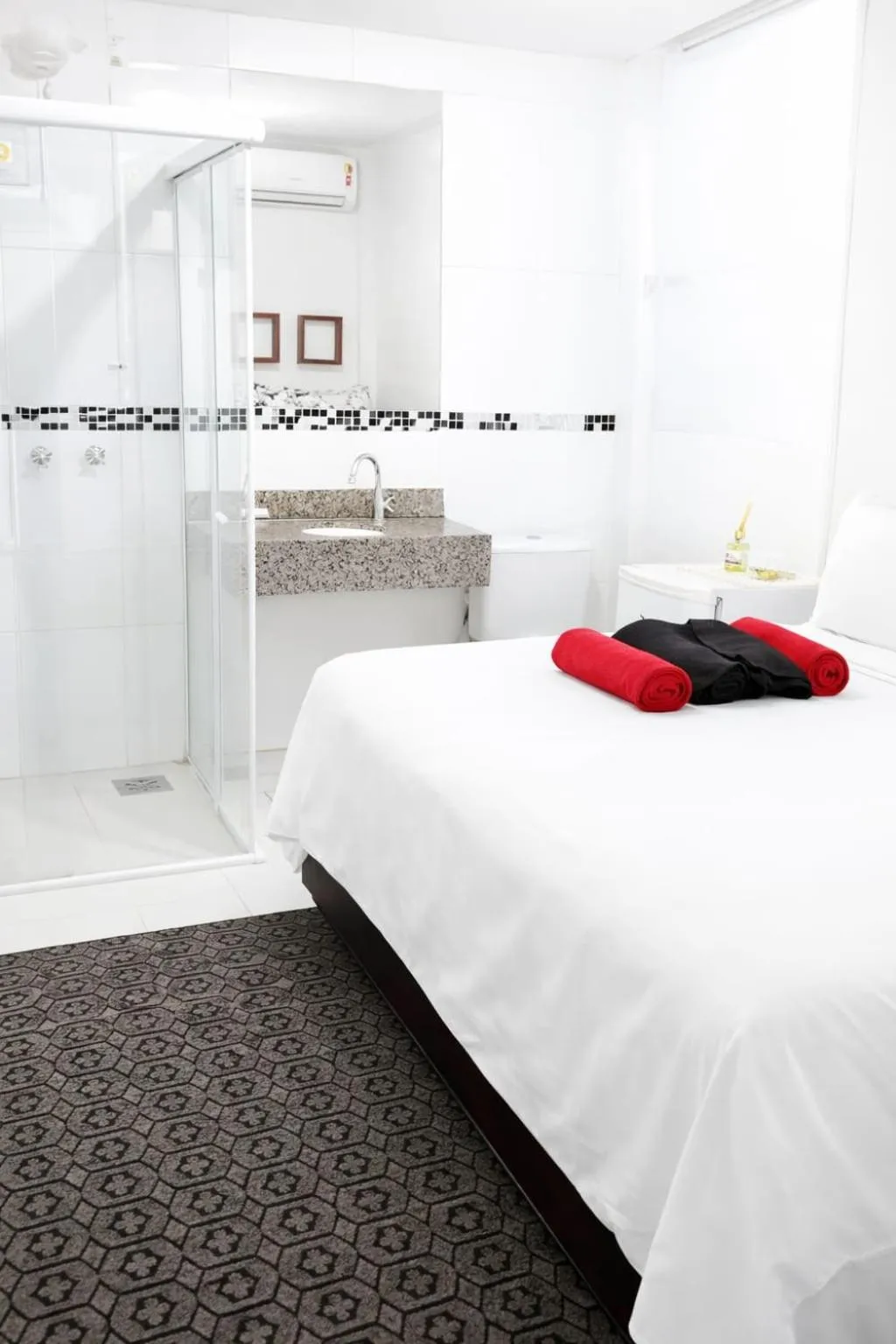 Bed in CASA HOTEL PIRACICABA