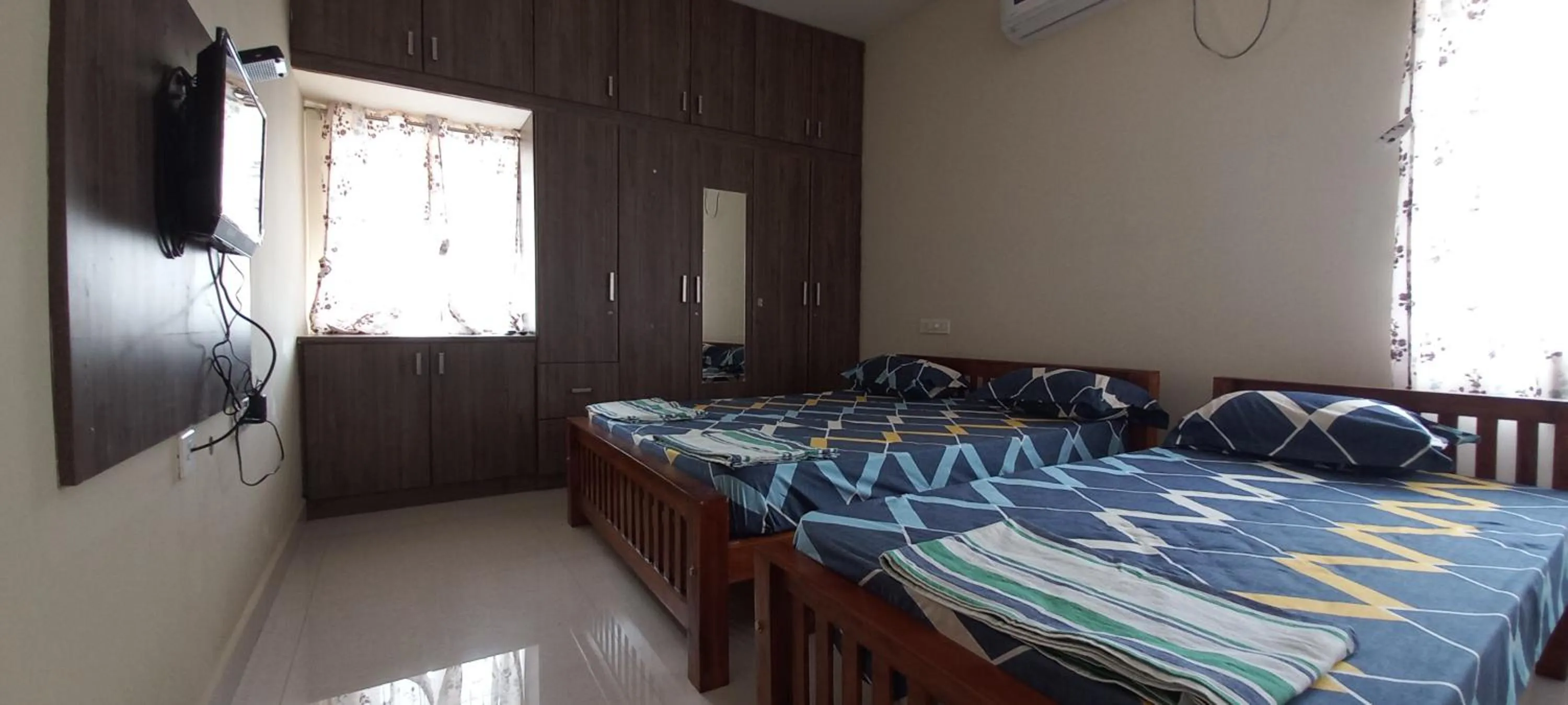 Bed in Shantham Service Apartments, Indumanagar, Coimbatore