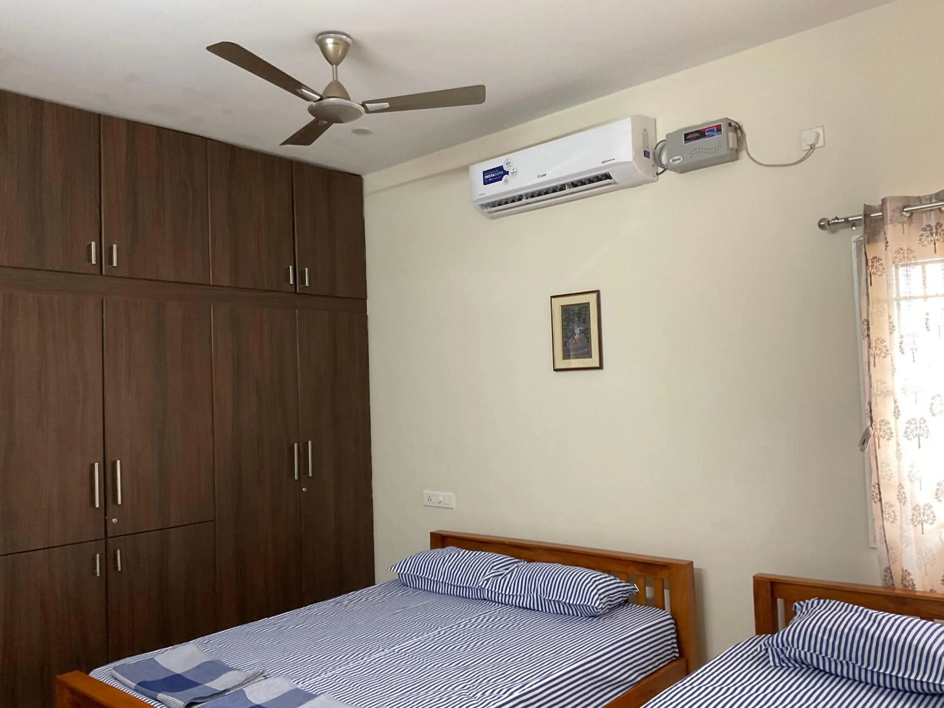 Bedroom, Bed in Shantham Service Apartments, Indumanagar, Coimbatore