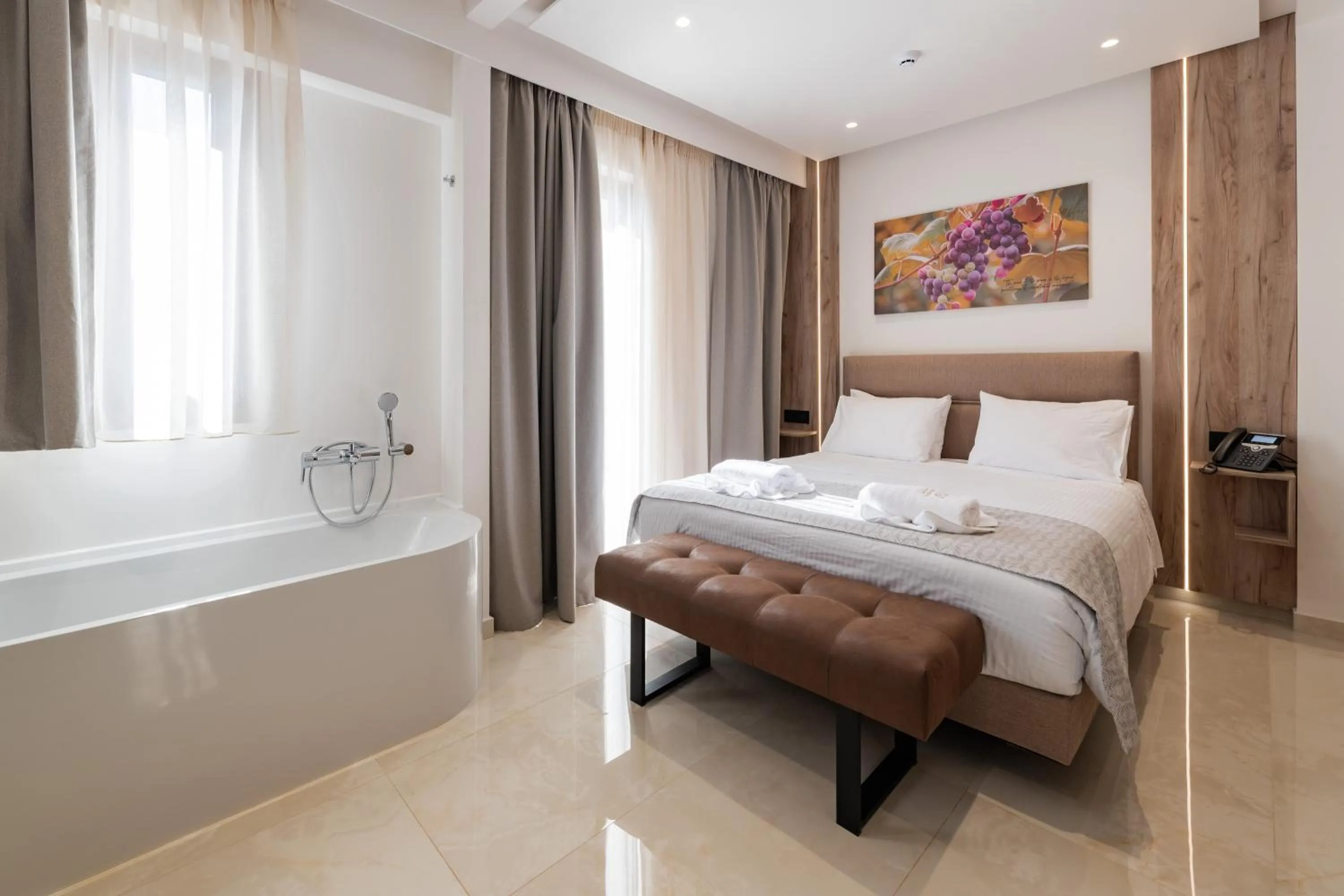 Bed in The Wine Hotel