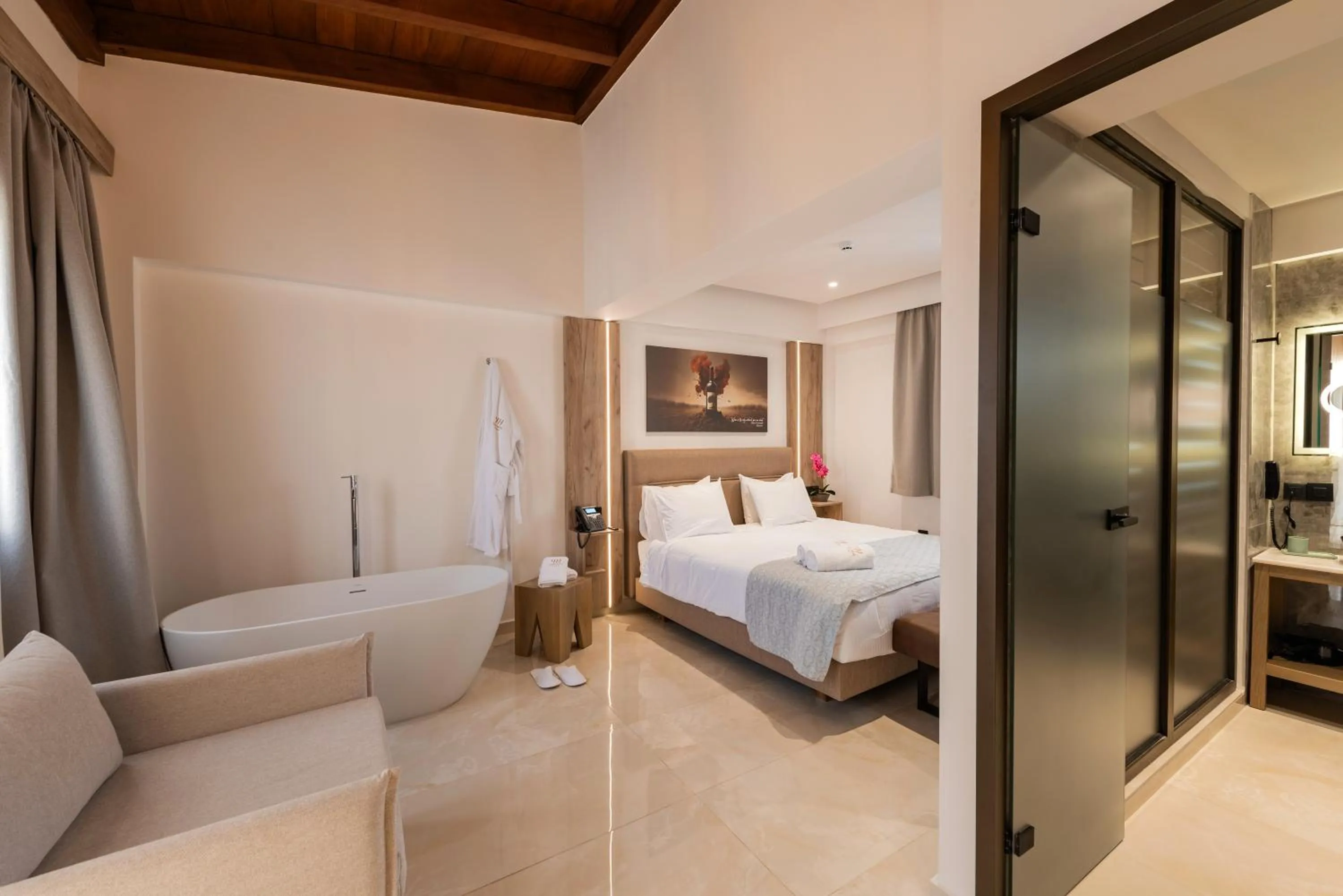 Bed in The Wine Hotel