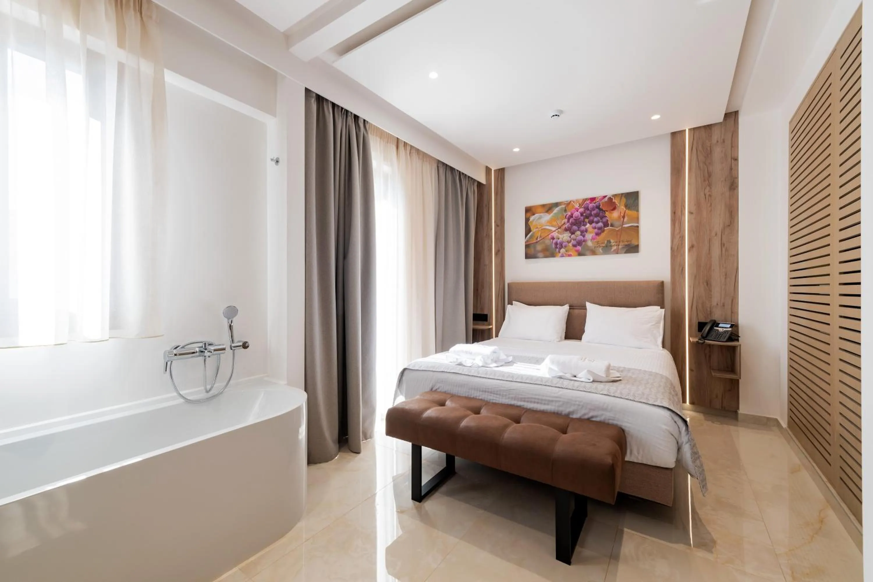 Bed in The Wine Hotel