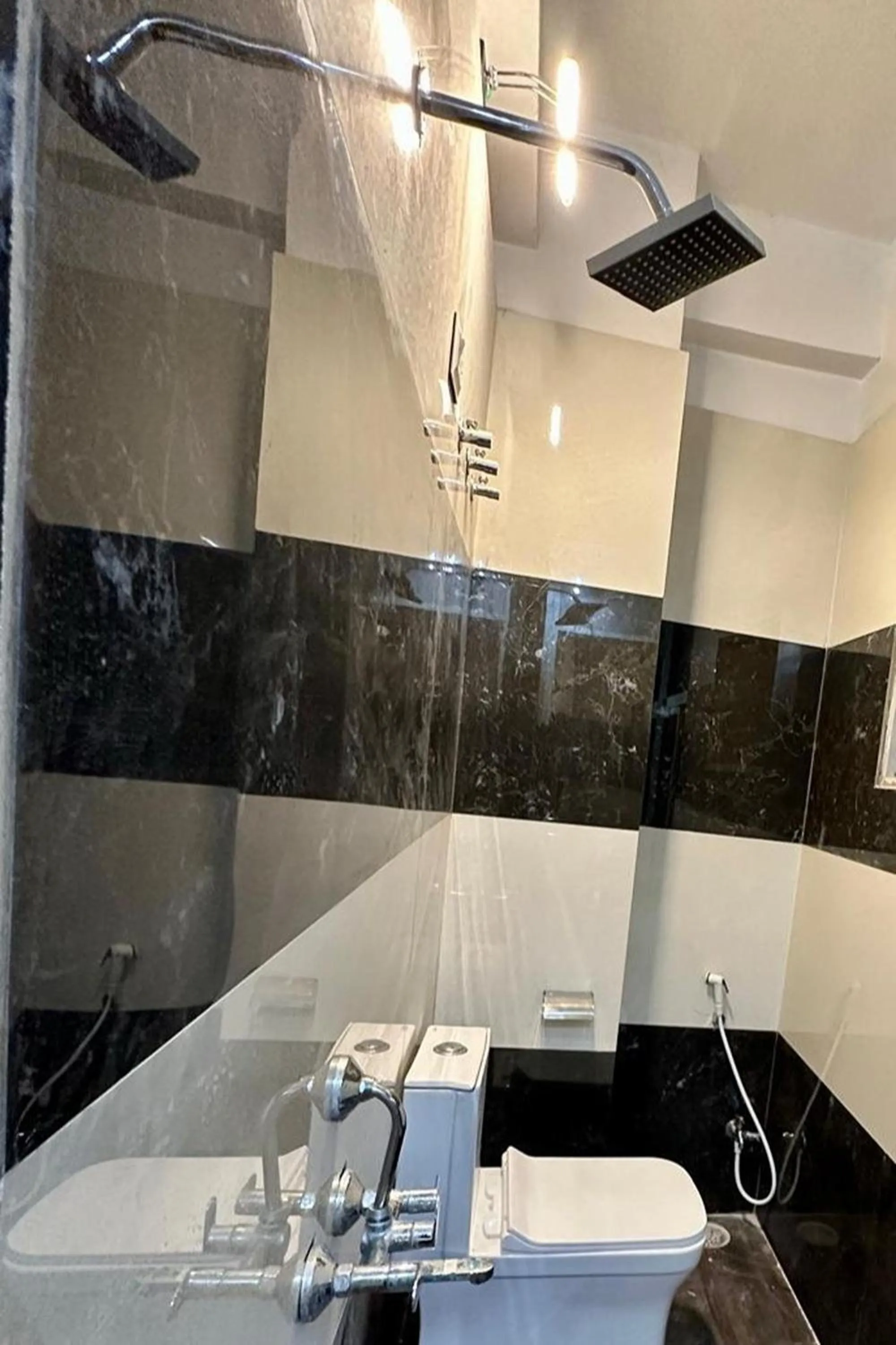 Shower in Hotel The Galaxy near Udaipur Airport