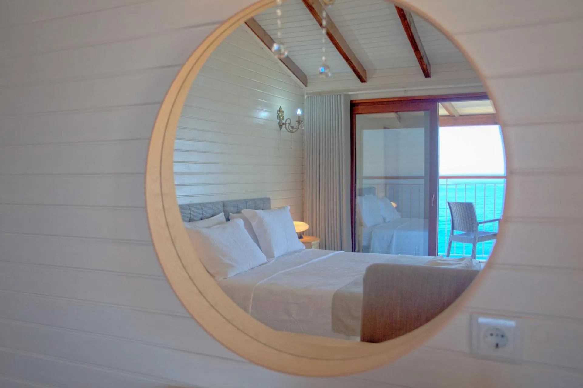 Decorative detail, Bed in Sunset Villa Hotel